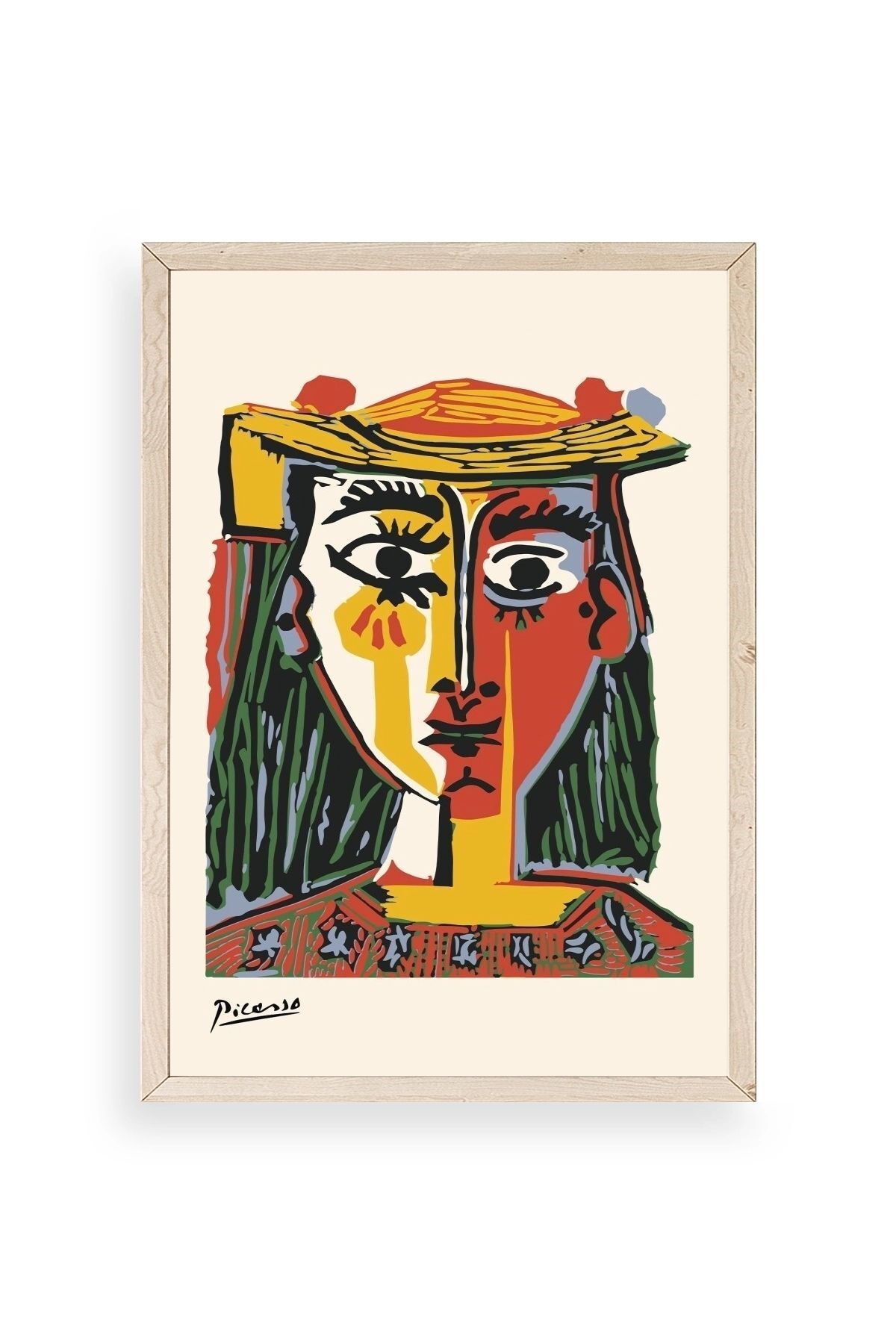 Picasso Ahşap Çerçeveli Tablo 50 x 70