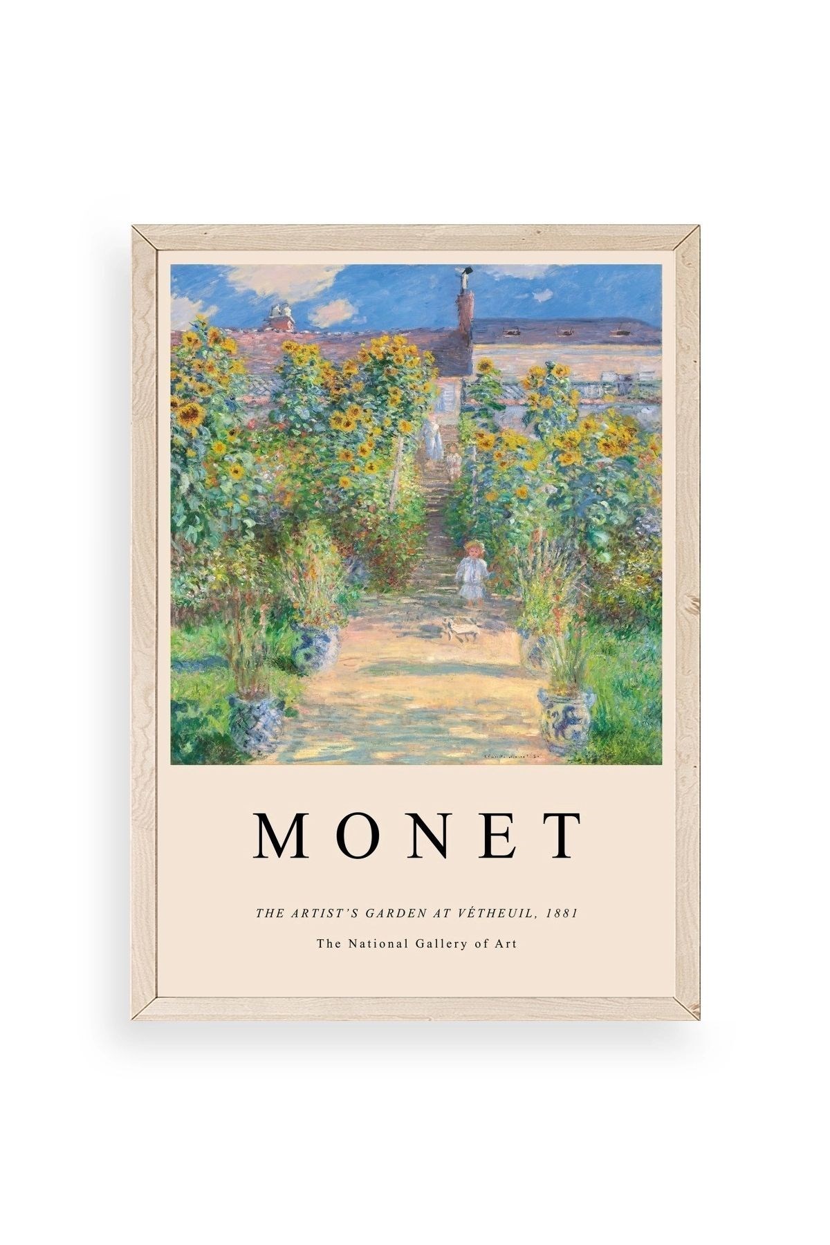 Monet Ahşap Çerçeveli Tablo 30 x 42