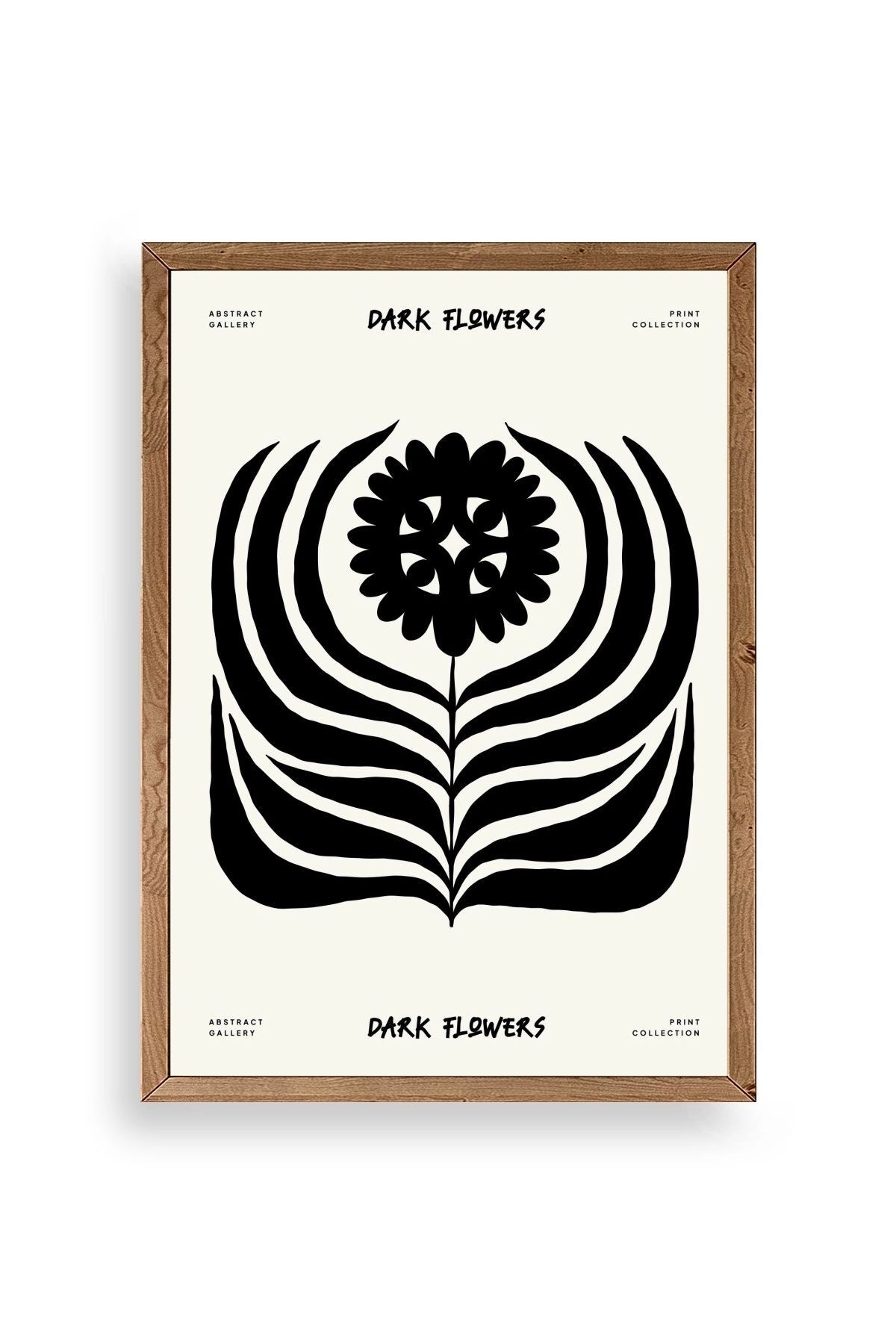 Soyut Ahşap Çerçeveli Tablo 23 x 30