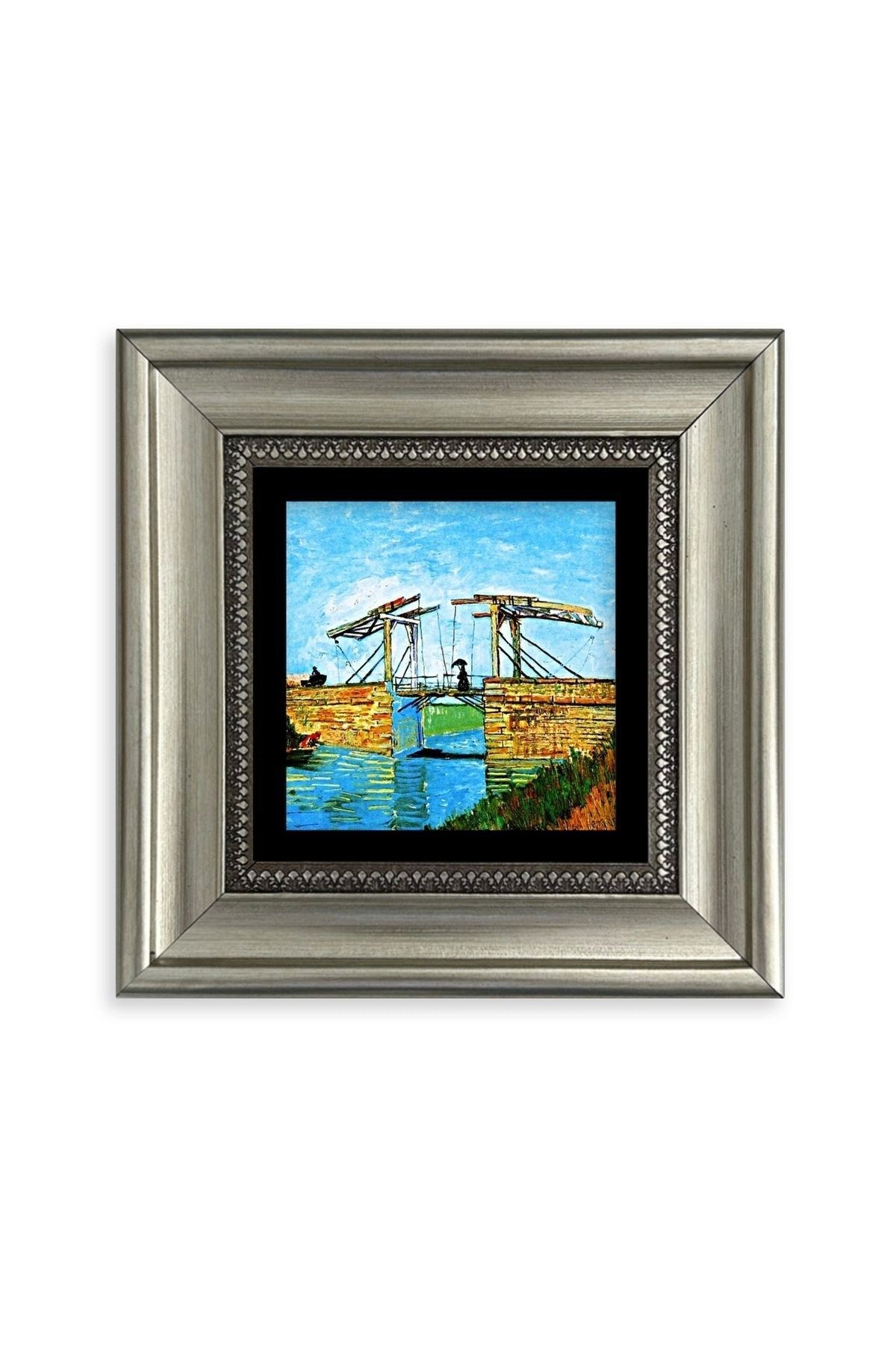 Van Gogh Çerçeveli Taş Tablo 20 cm