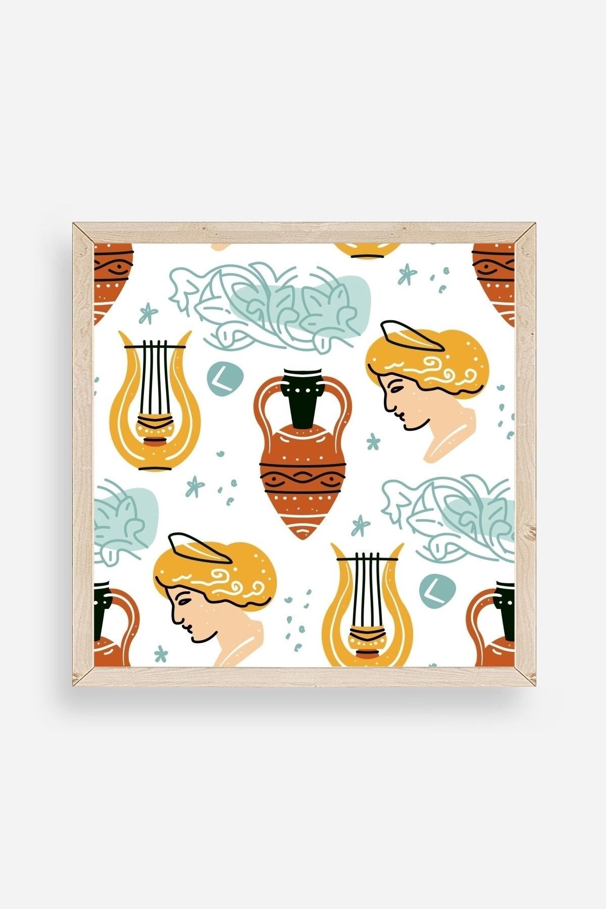 Roma Ahşap Çerçeveli Tablo 50 x 50