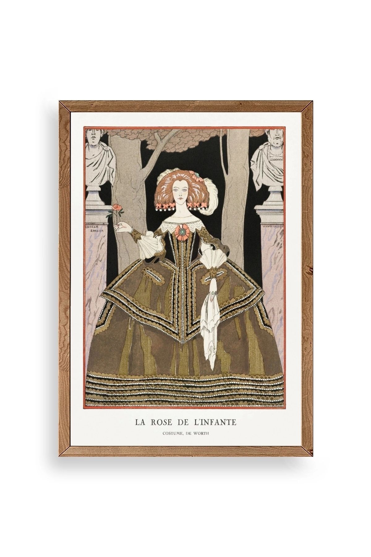 Costume de Worth Ahşap Çerçeveli Tablo 50 x 70