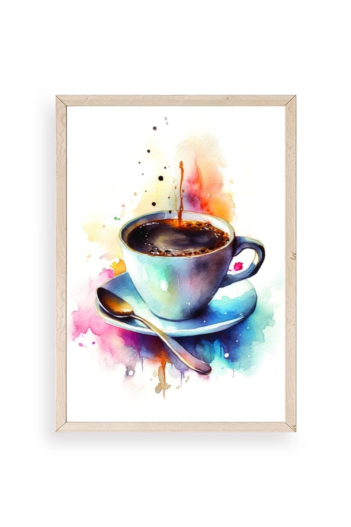 Kahve Ahşap Çerçeveli Tablo 23 x 30