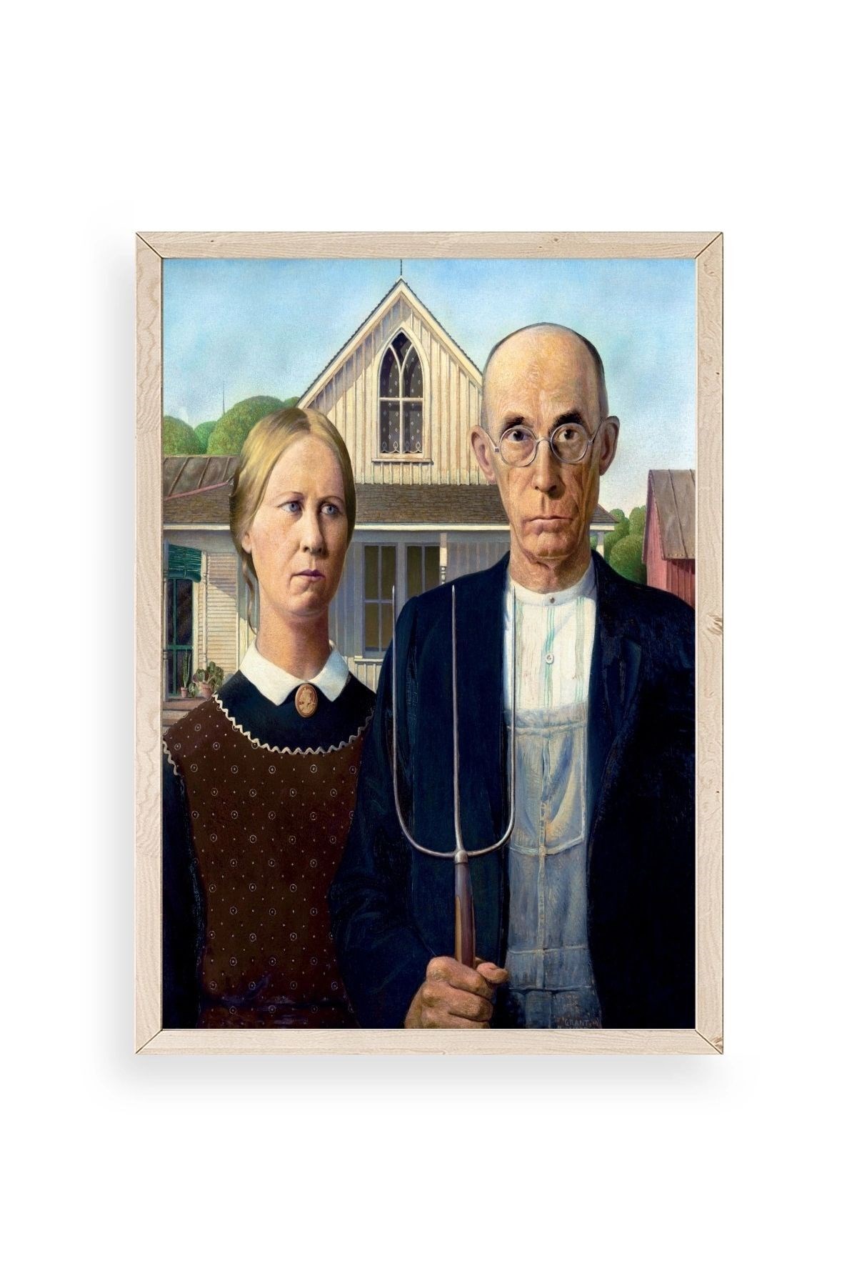 Lotus Water Lily Ahşap Çerçeveli Tablo 50 x 70