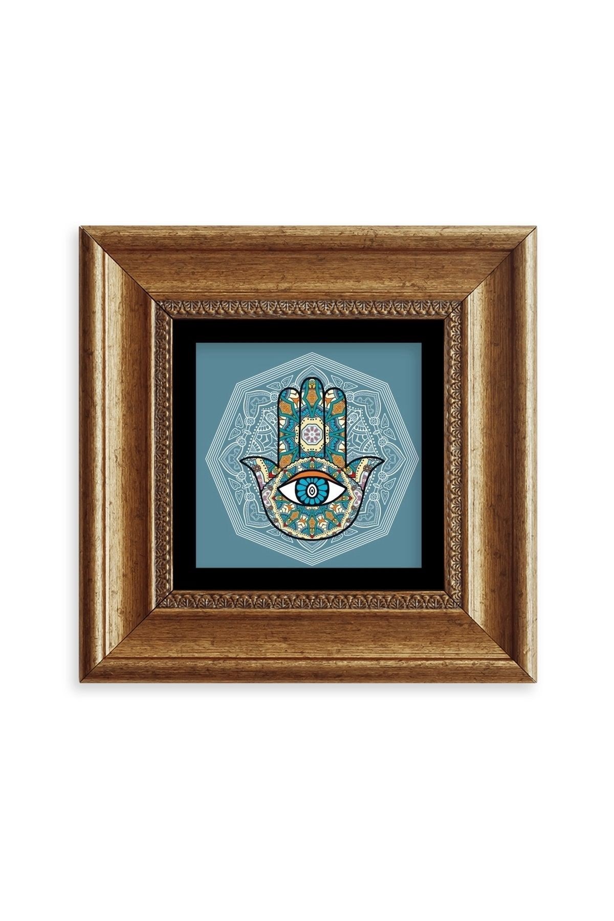 Fatma Ana Eli Çerçeveli Taş Tablo 20 cm