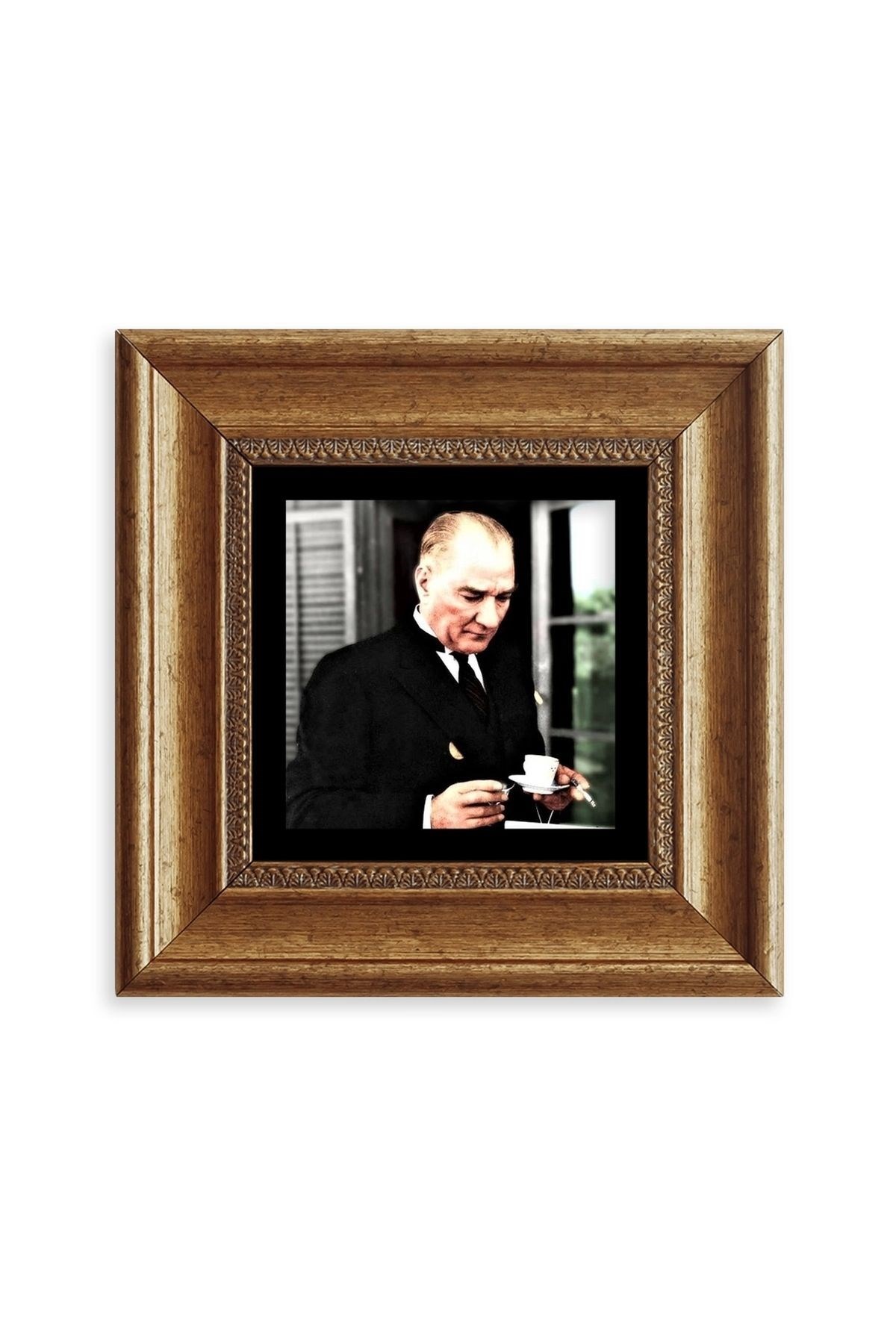 Atatürk Çerçeveli Taş Tablo 20 cm