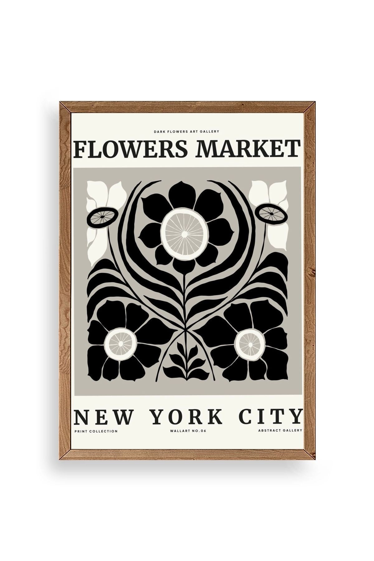 Çiçek Ahşap Çerçeveli Tablo 30 x 42