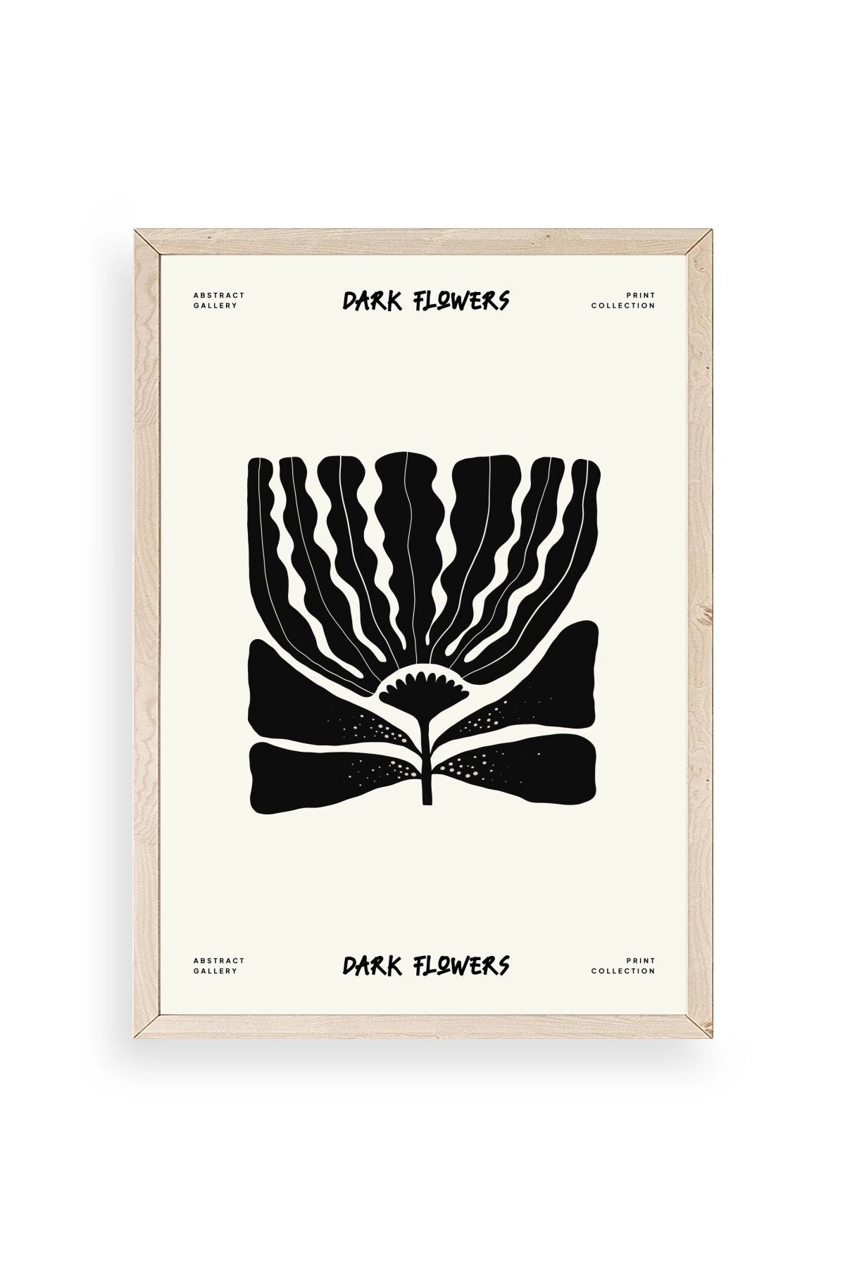 Çiçek Ahşap Çerçeveli Tablo 30 x 42