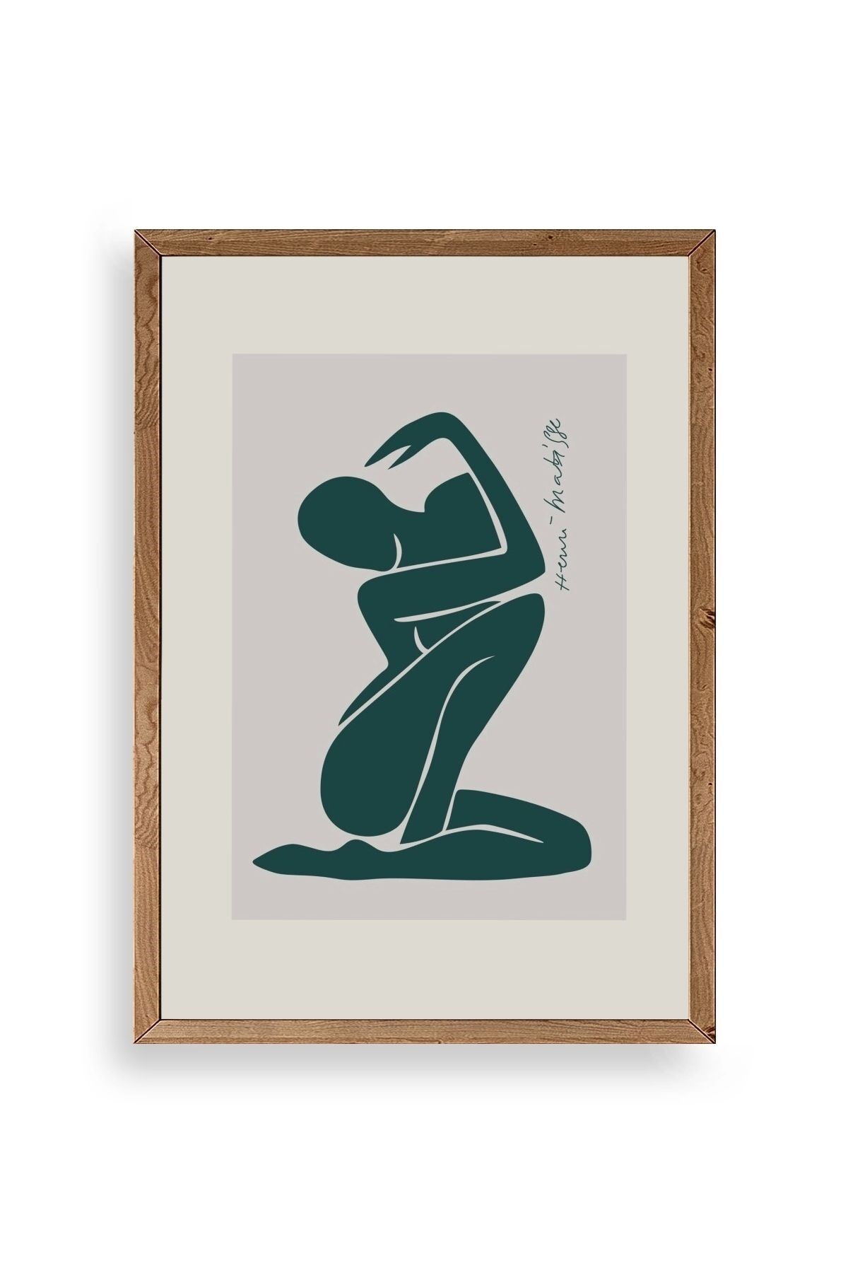 Modern Ahşap Çerçeveli Tablo 17 x 23