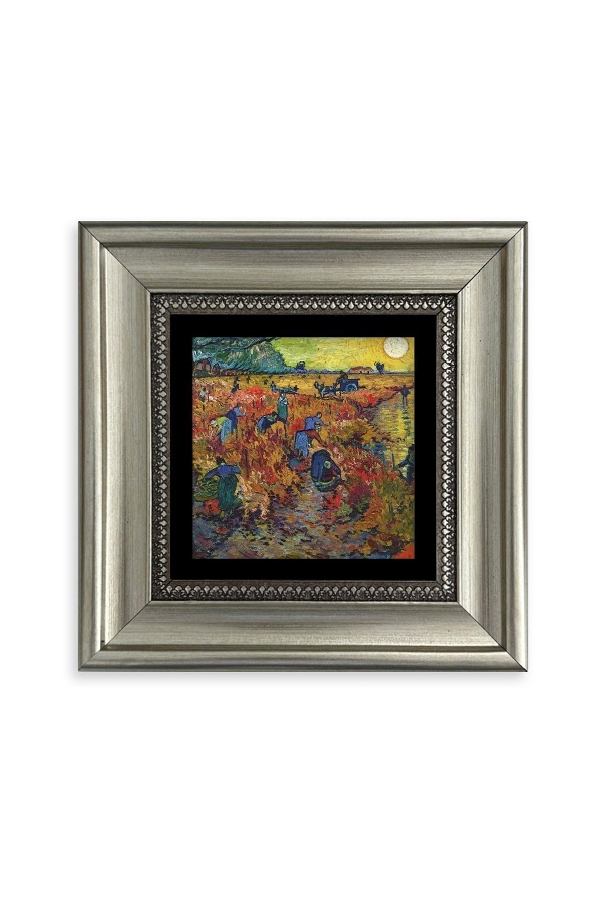 Van Gogh Çerçeveli Taş Tablo 20 cm