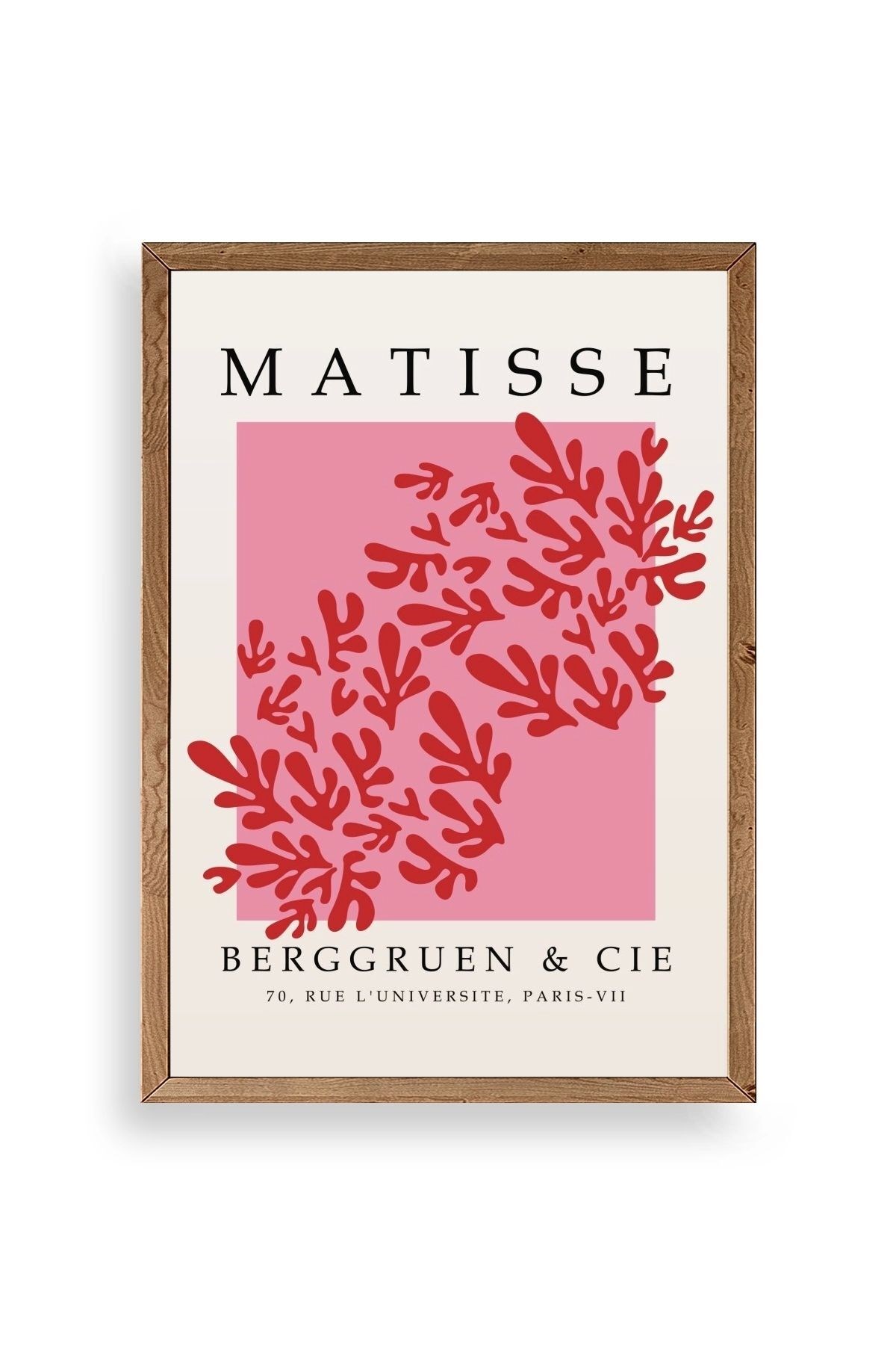 Çiçek Ahşap Çerçeveli Tablo 23 x 30