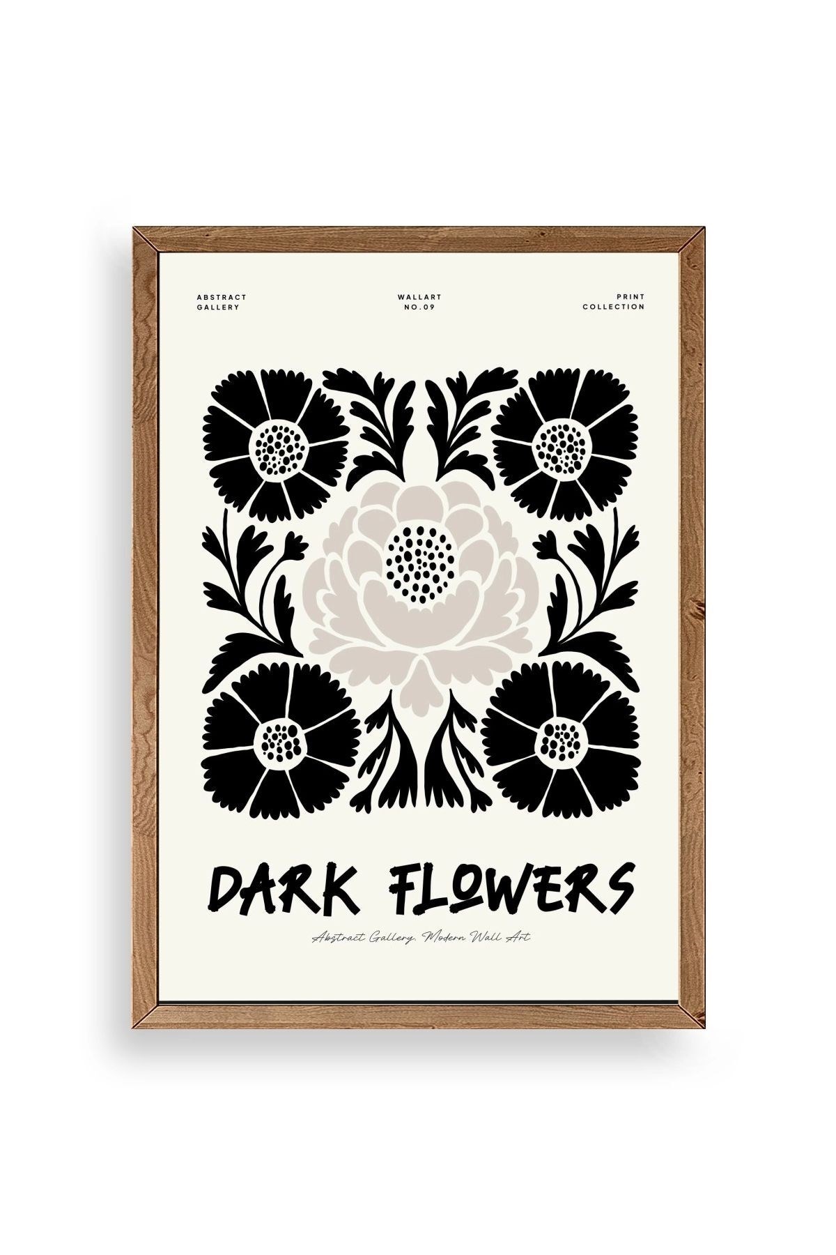 Çiçek Ahşap Çerçeveli Tablo 50 x 70