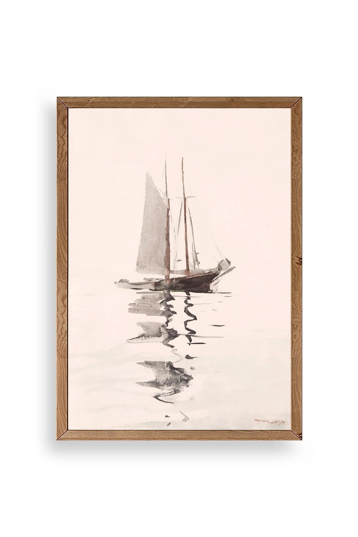 Plakaty Palma Ahşap Çerçeveli Tablo 23 x 30