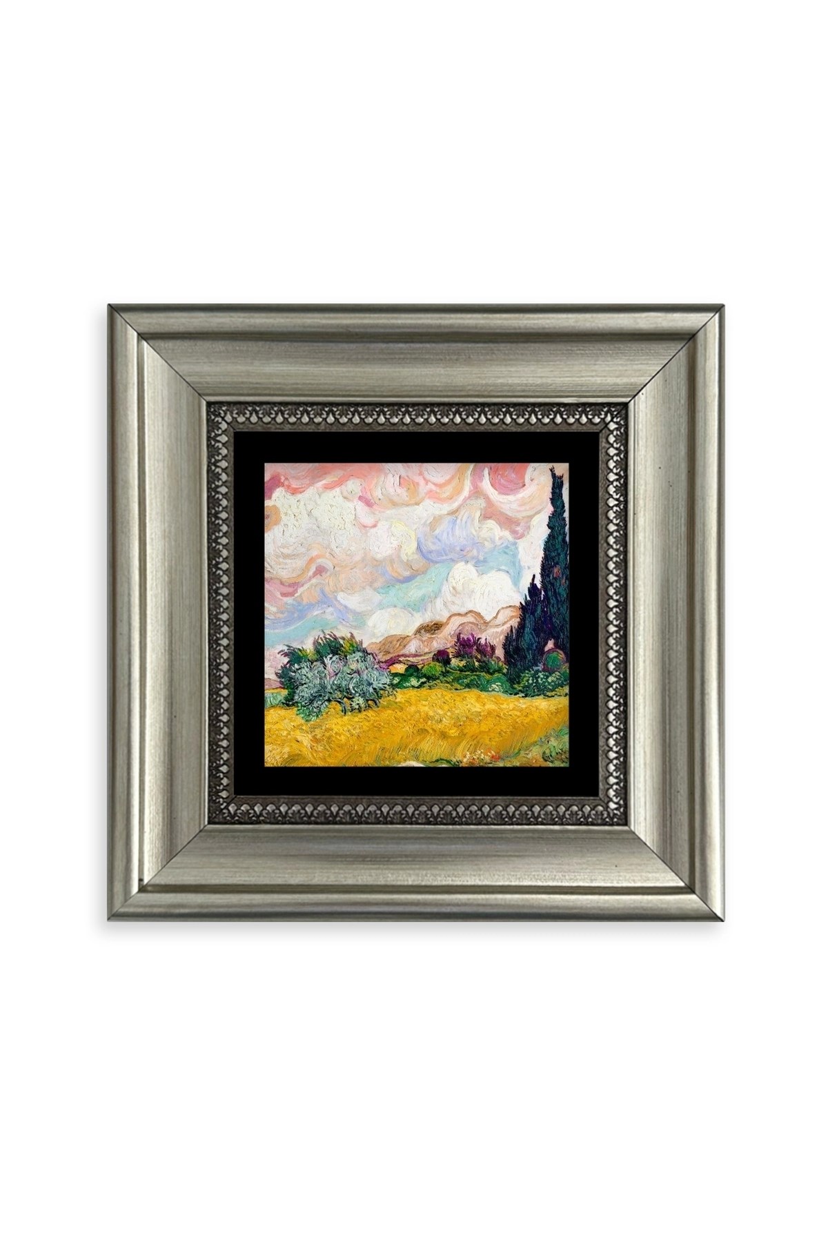 Van Gogh Çerçeveli Taş Tablo 20 cm