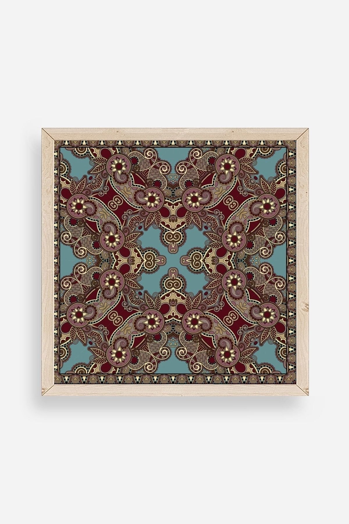 Desen Ahşap Çerçeveli Tablo 50 x 50