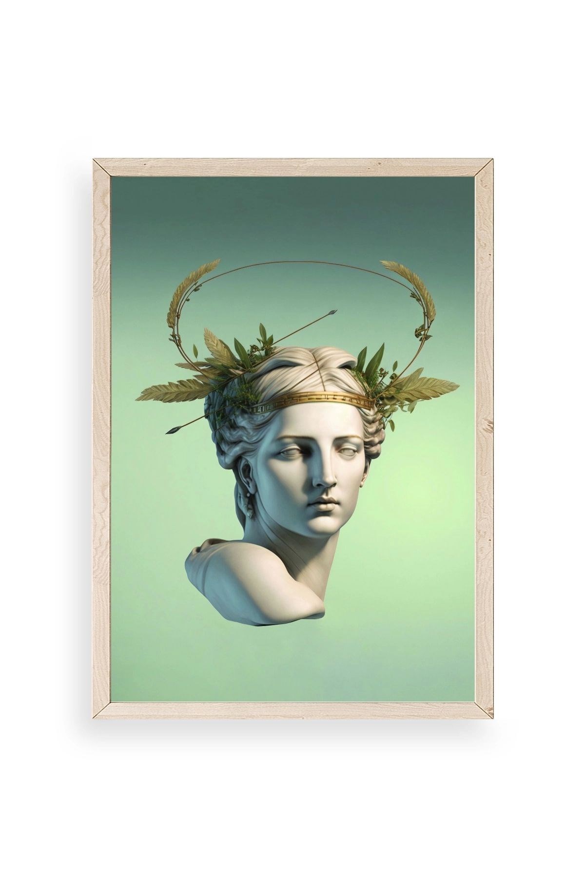 Heykel Ahşap Çerçeveli Tablo 23 x 30