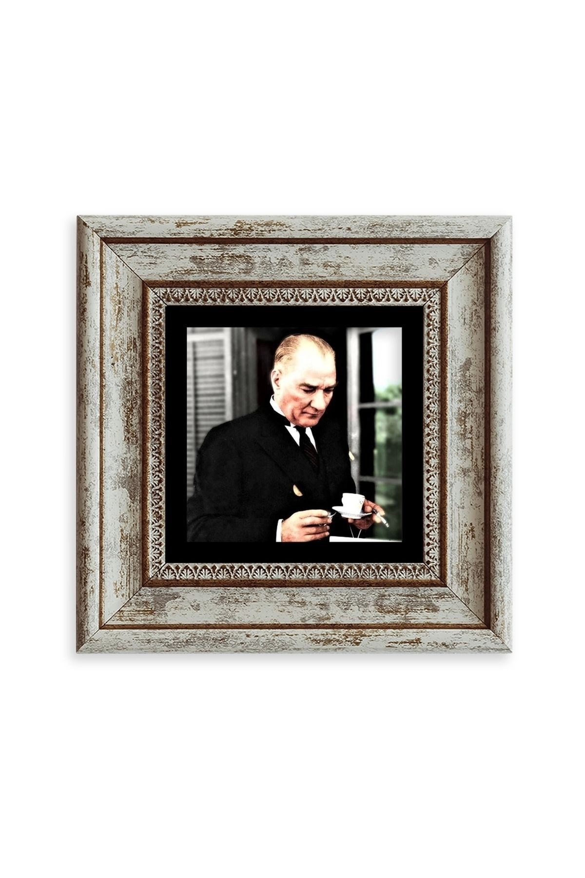 Atatürk Çerçeveli Taş Tablo 20 cm