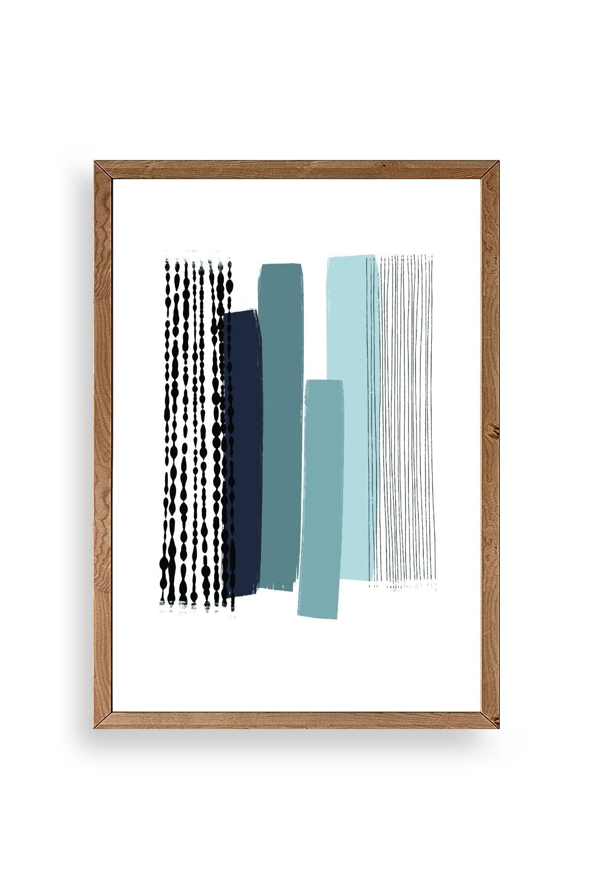 Modern Ahşap Çerçeveli Tablo 23 x 30