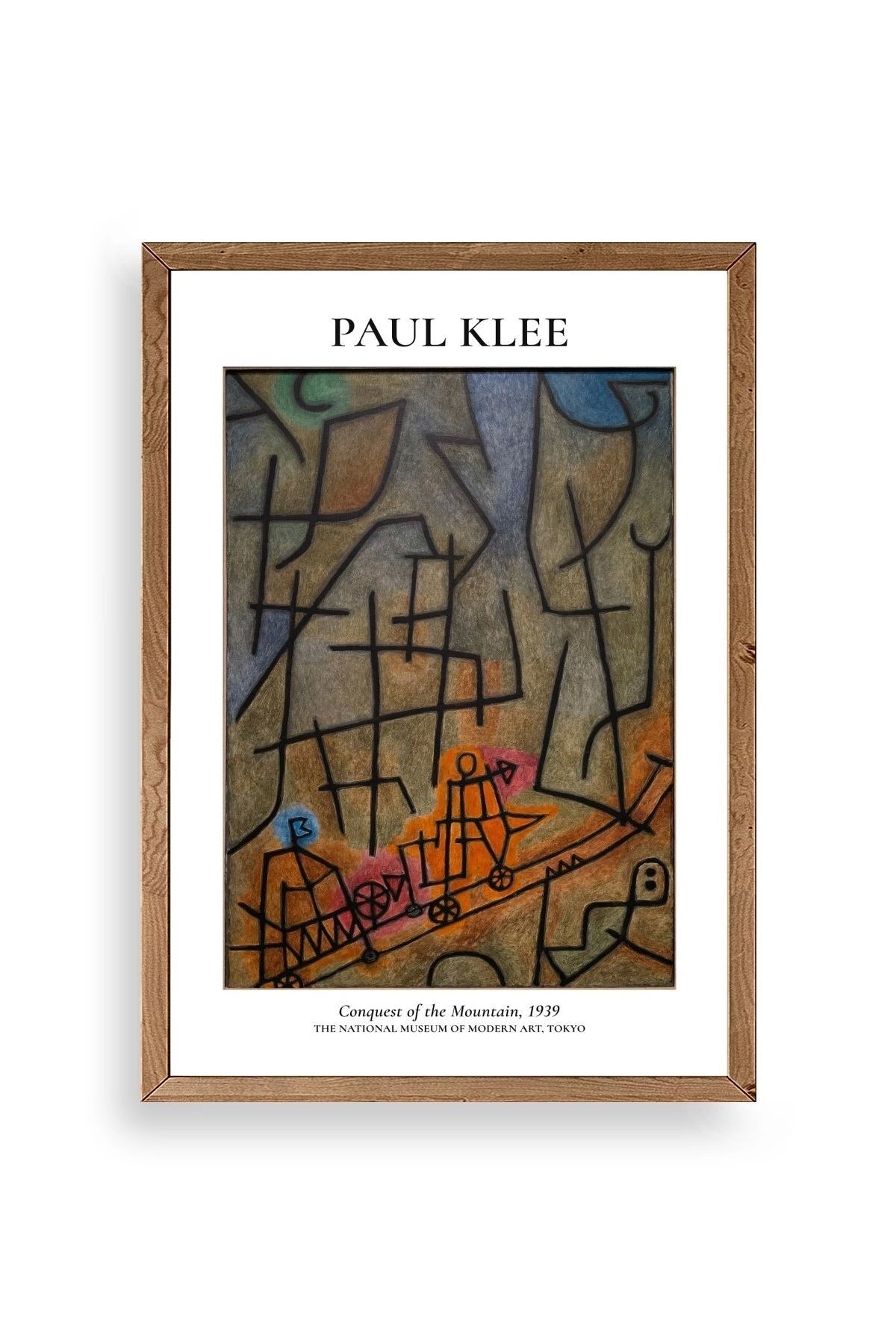 Paul Klee Ahşap Çerçeveli Tablo 30 x 42