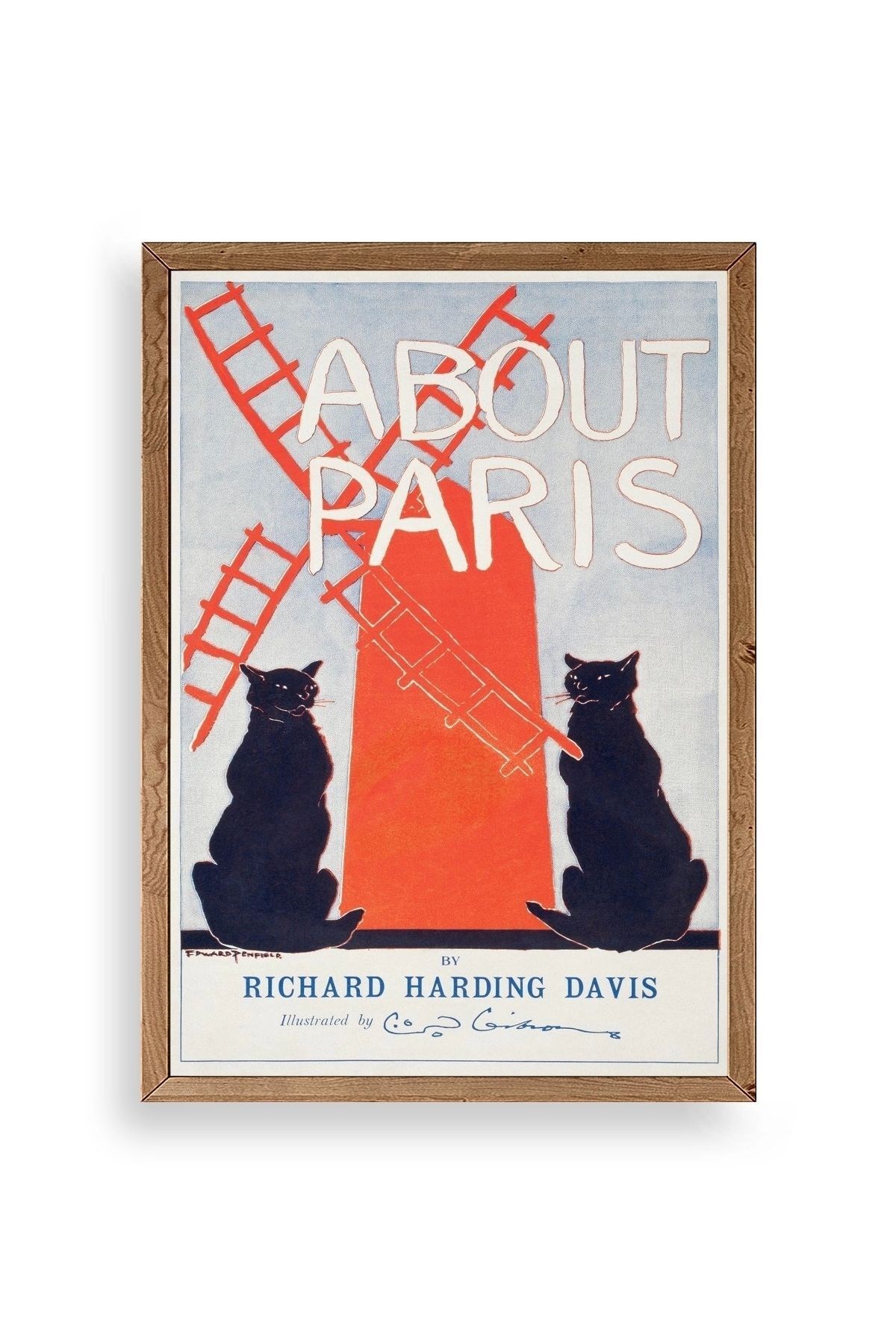 Richard Harding Davis Ahşap Çerçeveli Tablo 23 x 30