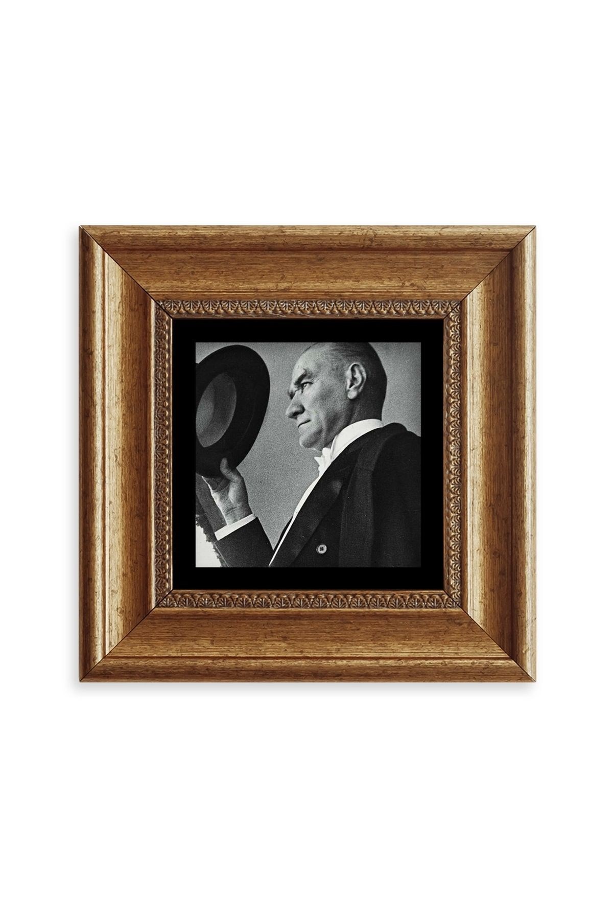 Atatürk Çerçeveli Taş Tablo 20 cm