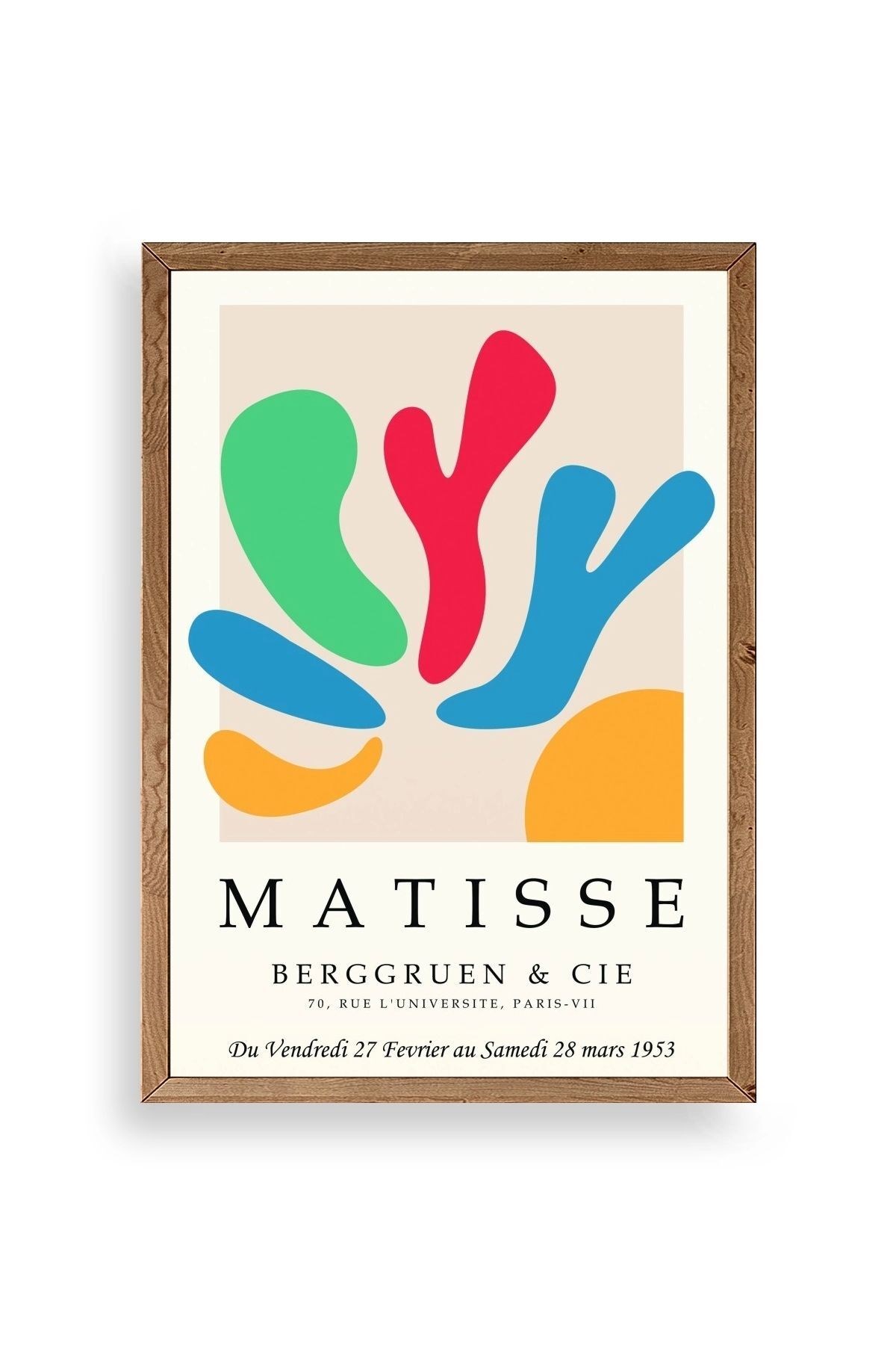 Modern Ahşap Çerçeveli Tablo 50 x 70