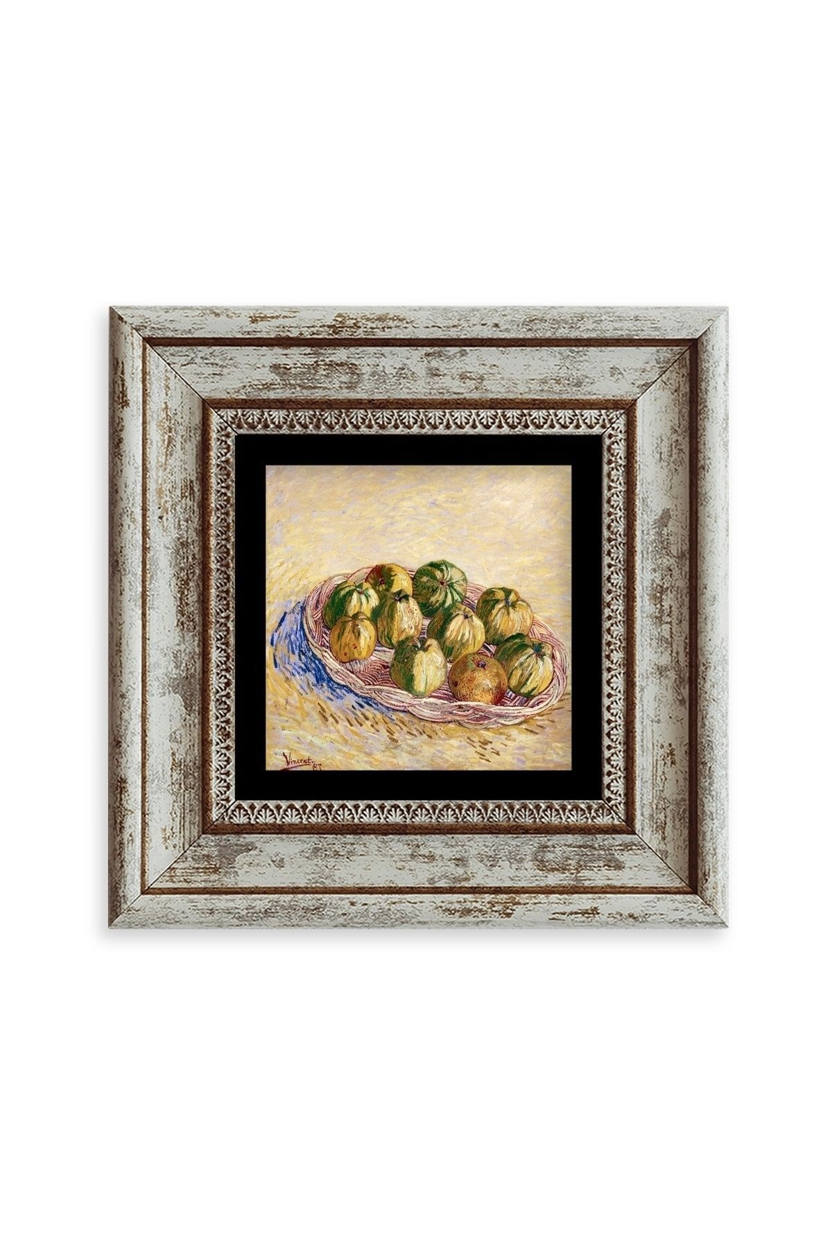 Van Gogh Çerçeveli Taş Tablo 20 cm