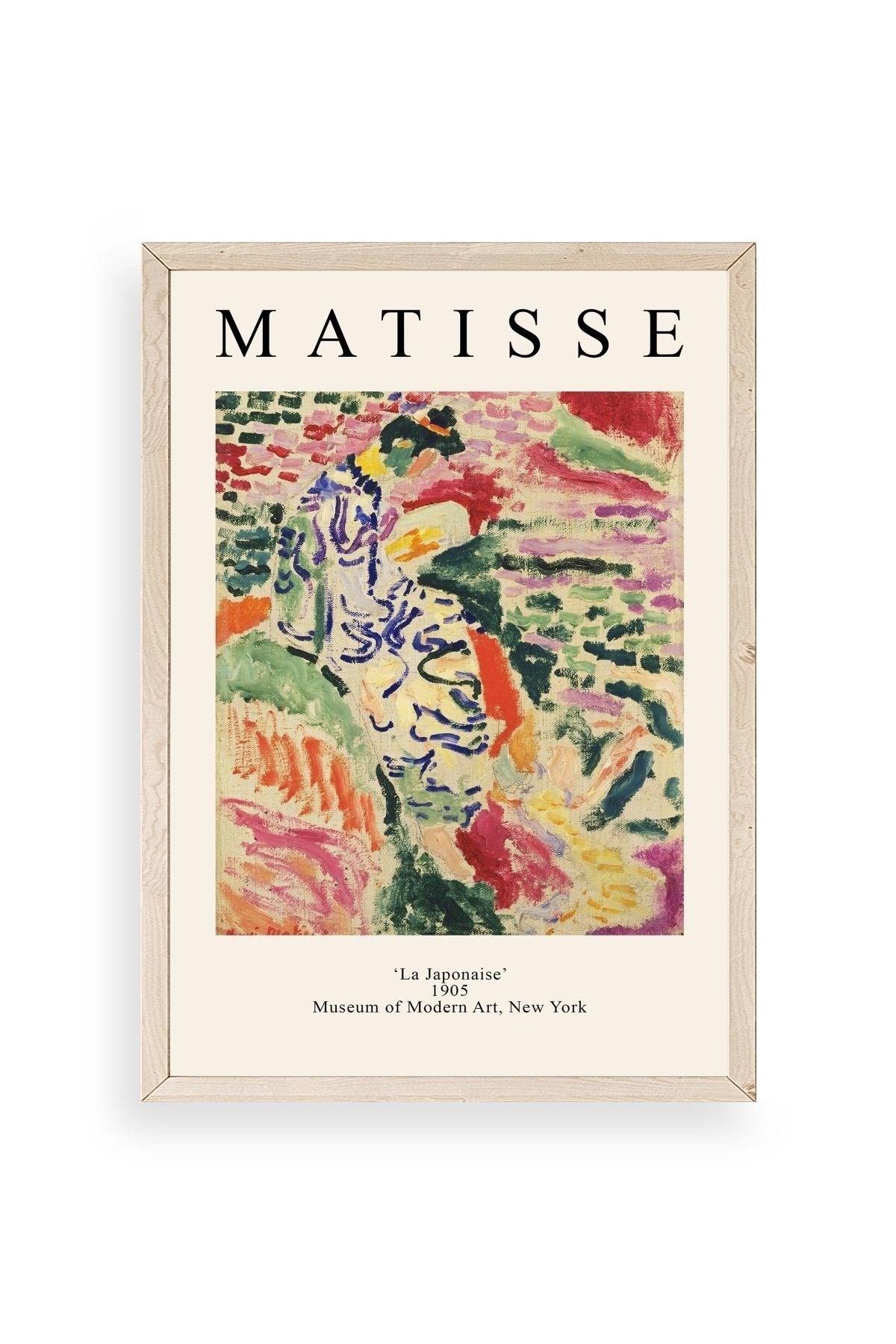 Henri Matisse Ahşap Çerçeveli Tablo 17 x 23