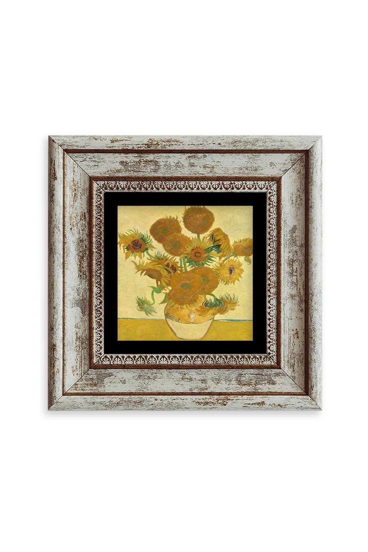 Van Gogh Çerçeveli Taş Tablo 20 cm