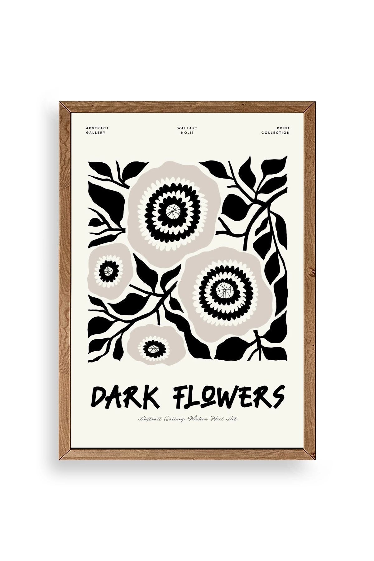 Çiçek Ahşap Çerçeveli Tablo 30 x 42