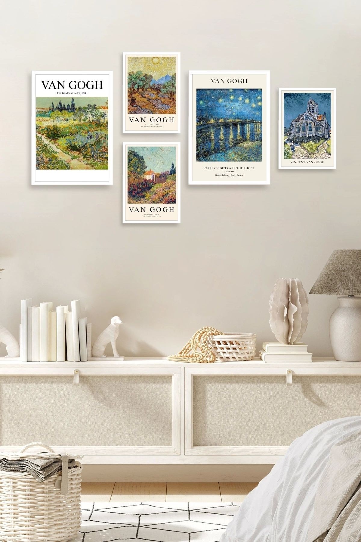 Van Gogh 5'li Tablo 30 x 40