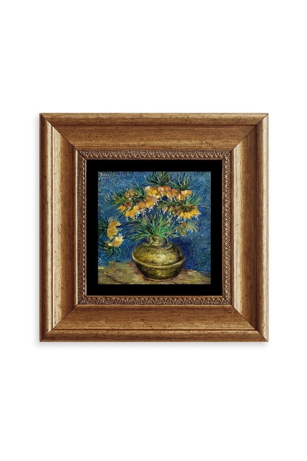 Van Gogh Çerçeveli Taş Tablo 20 cm