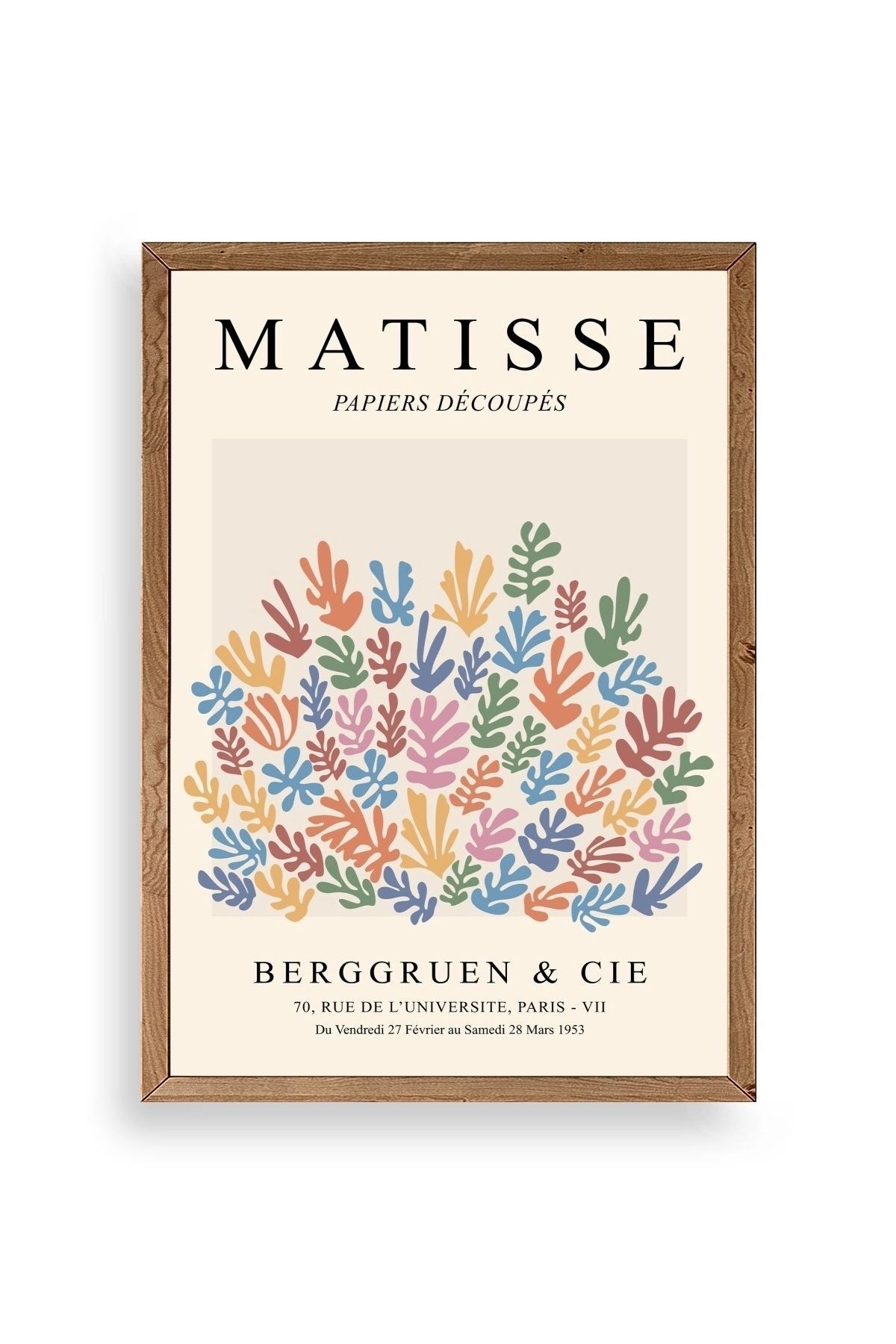 Henri Matisse Ahşap Çerçeveli Tablo 50 x 70