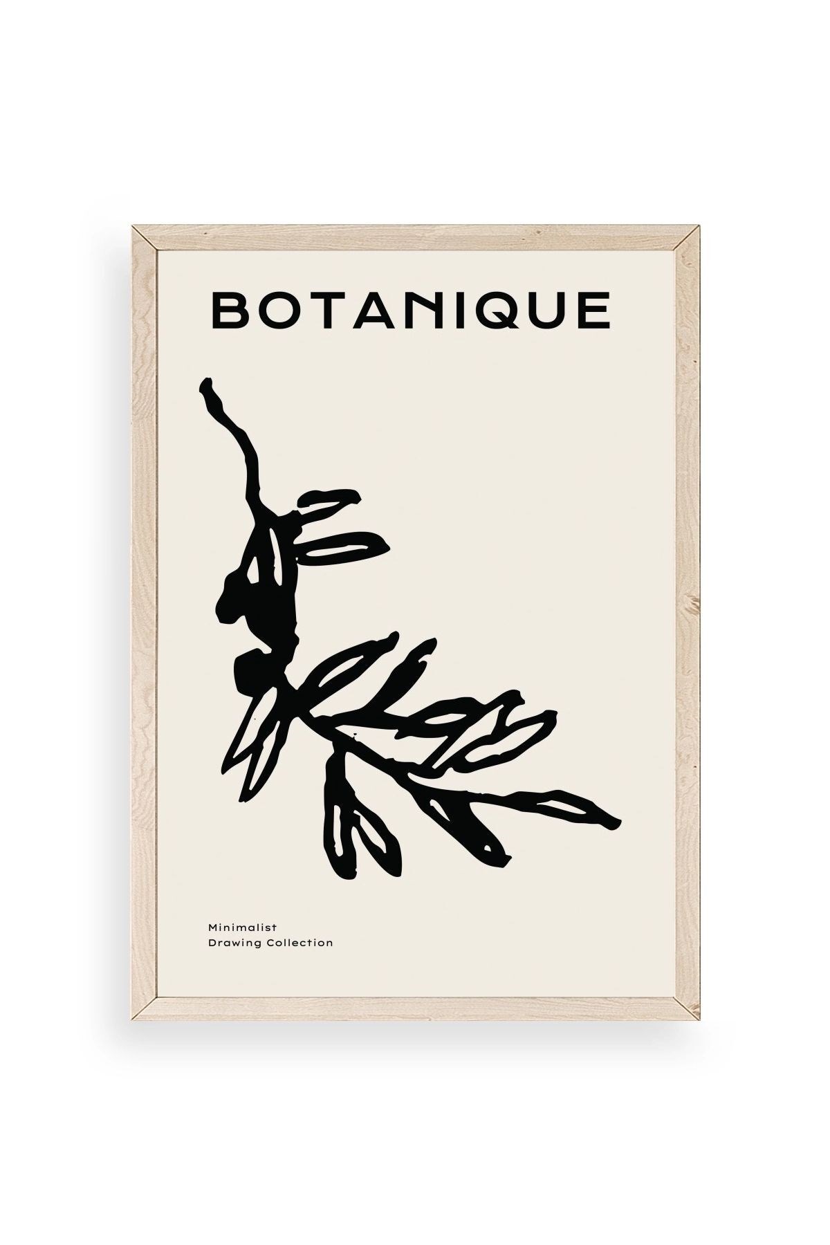 Yaprak Ahşap Çerçeveli Tablo 30 x 42