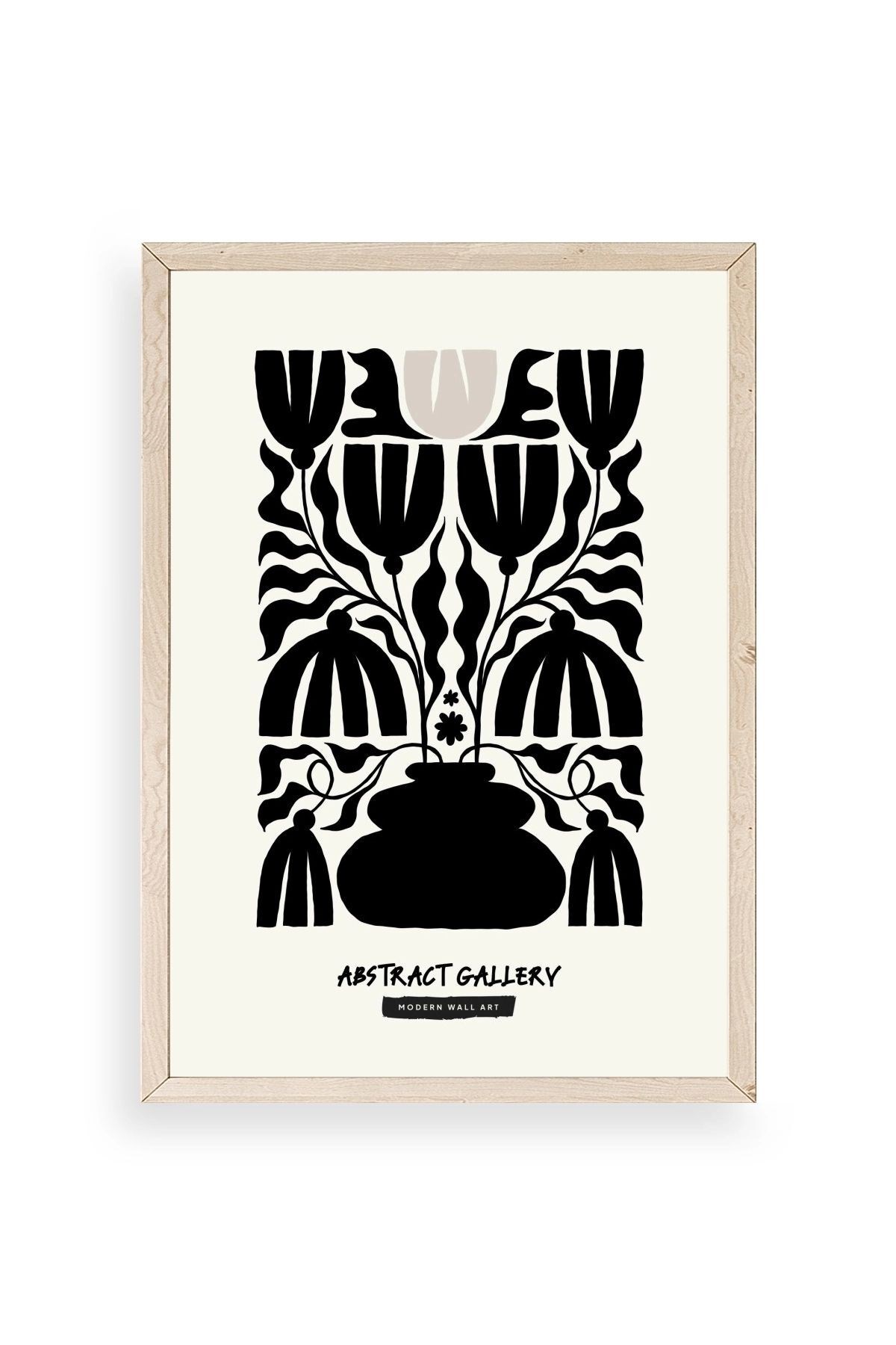 Çiçek Ahşap Çerçeveli Tablo 30 x 42