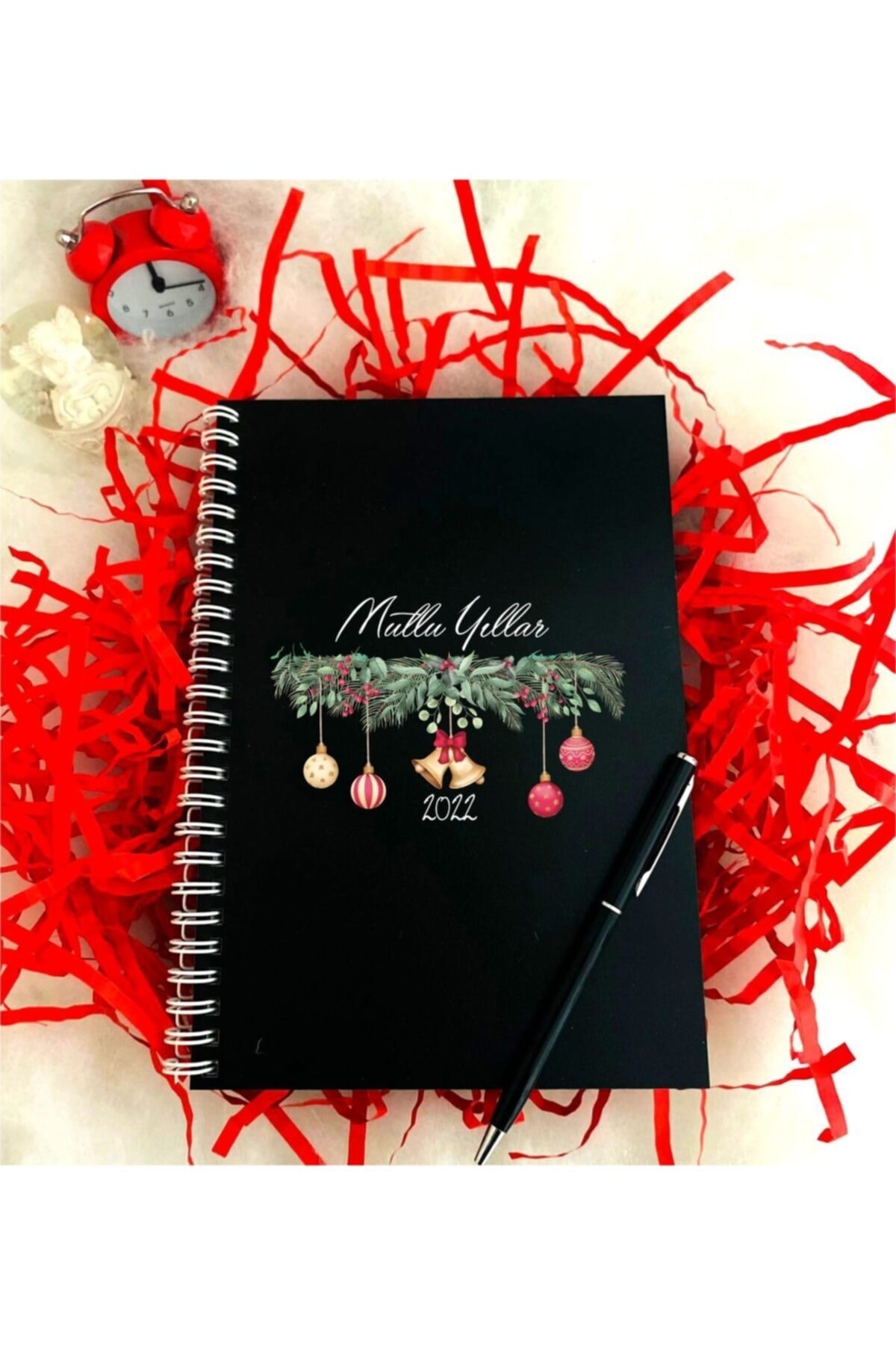 Yeni Yıl Ahşap Defter Kalem Seti