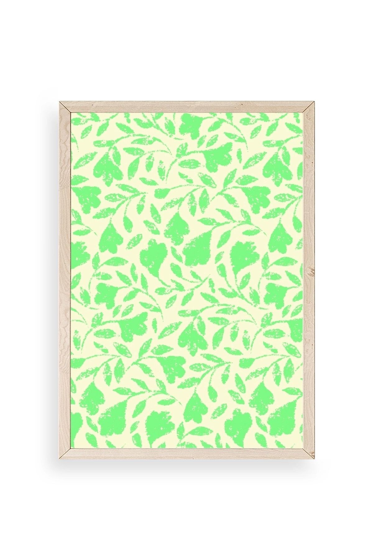 Yapraklar Ahşap Çerçeveli Tablo 30 x 42