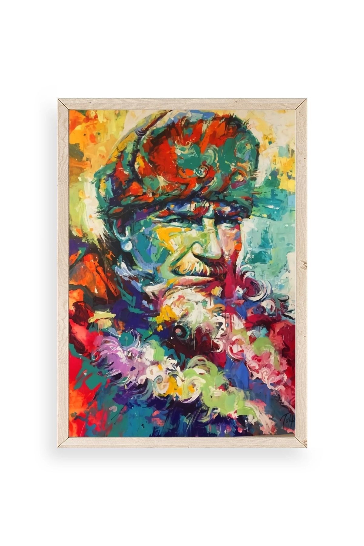 Atatürk Ahşap Çerçeveli Tablo 17 x 23