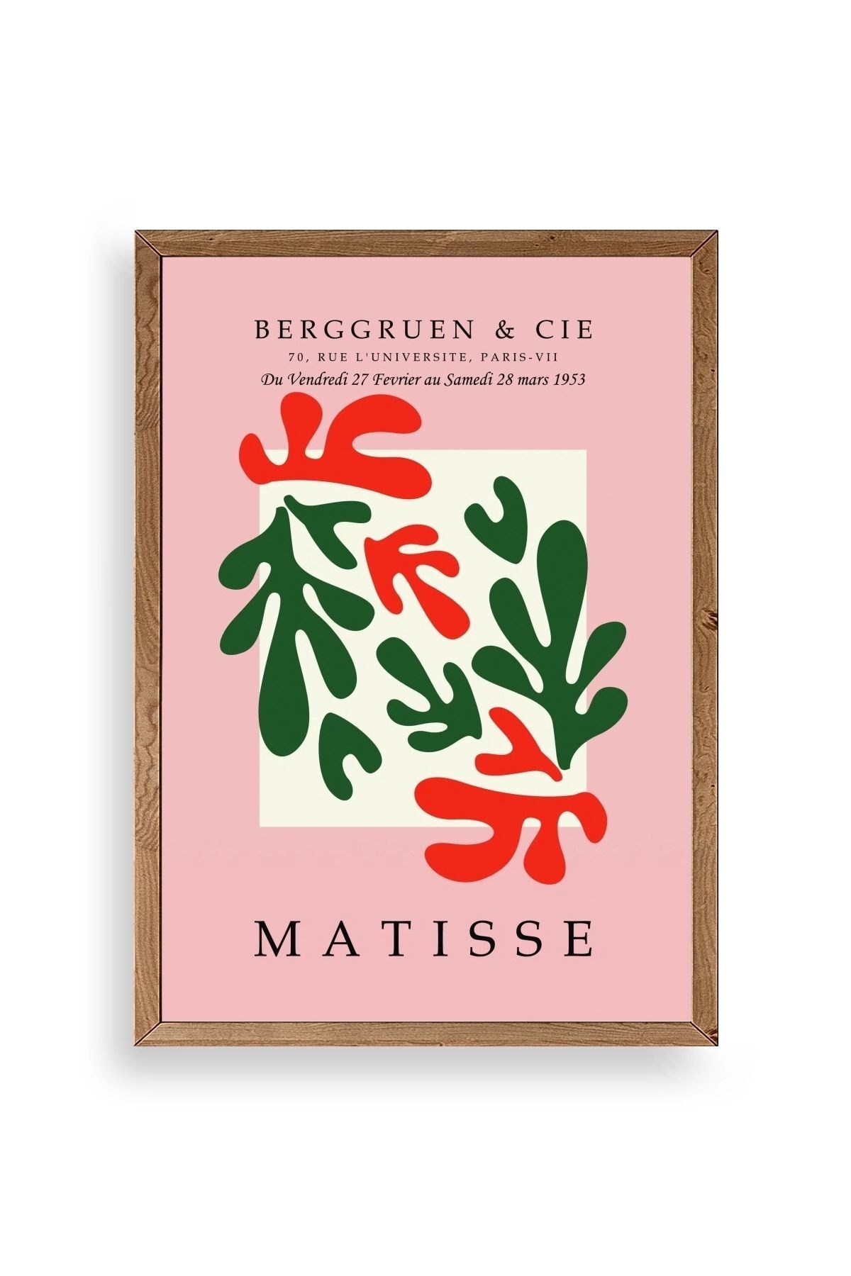 Modern Ahşap Çerçeveli Tablo 23 x 30