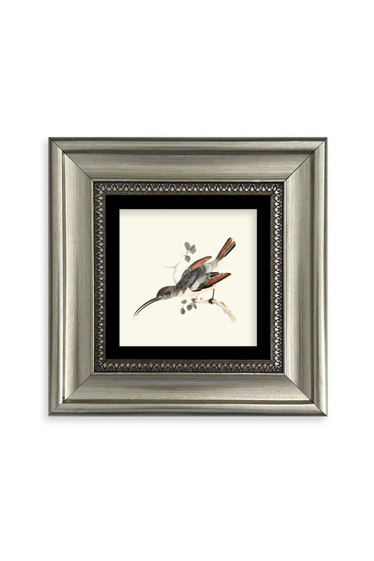 Uzun Gaga Çerçeveli Taş Tablo 20 cm