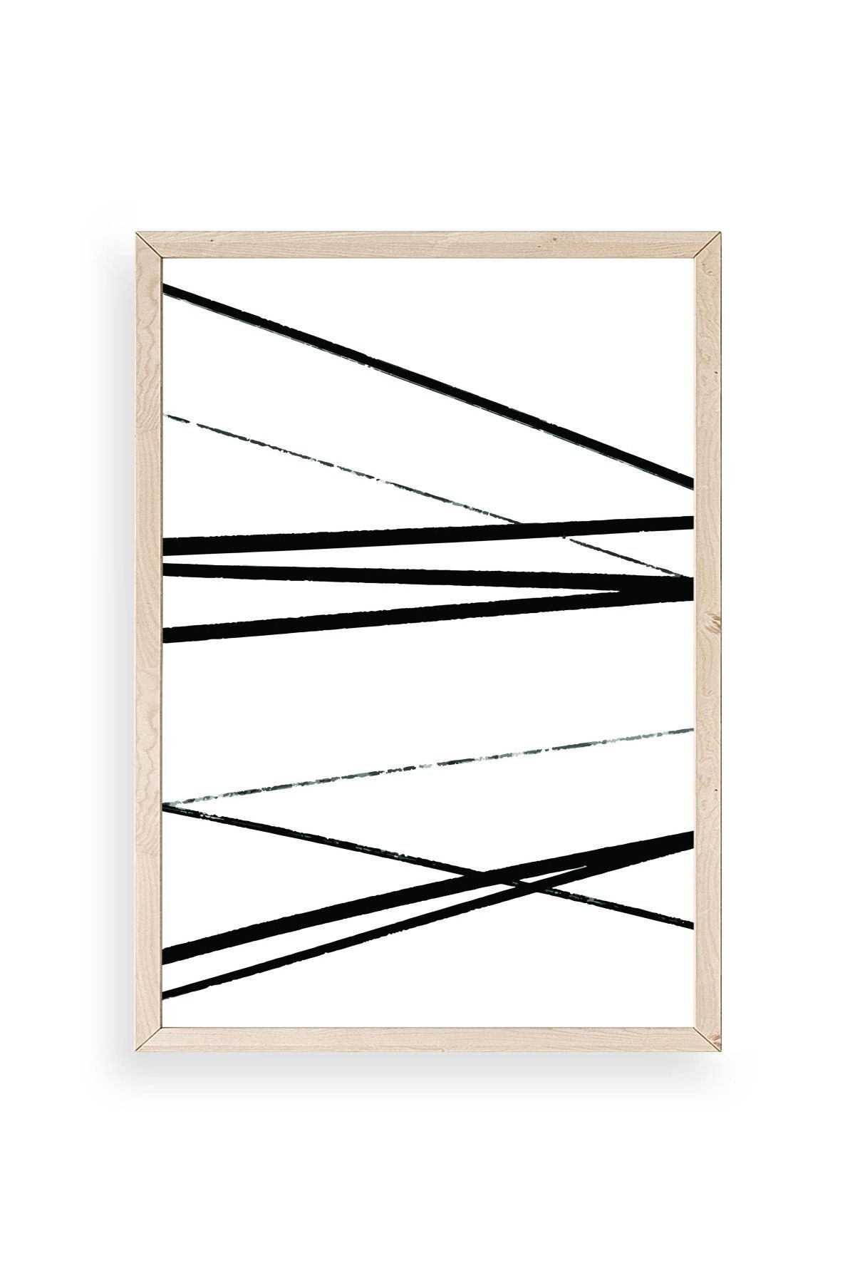 Modern Ahşap Çerçeveli Tablo 50 x 70