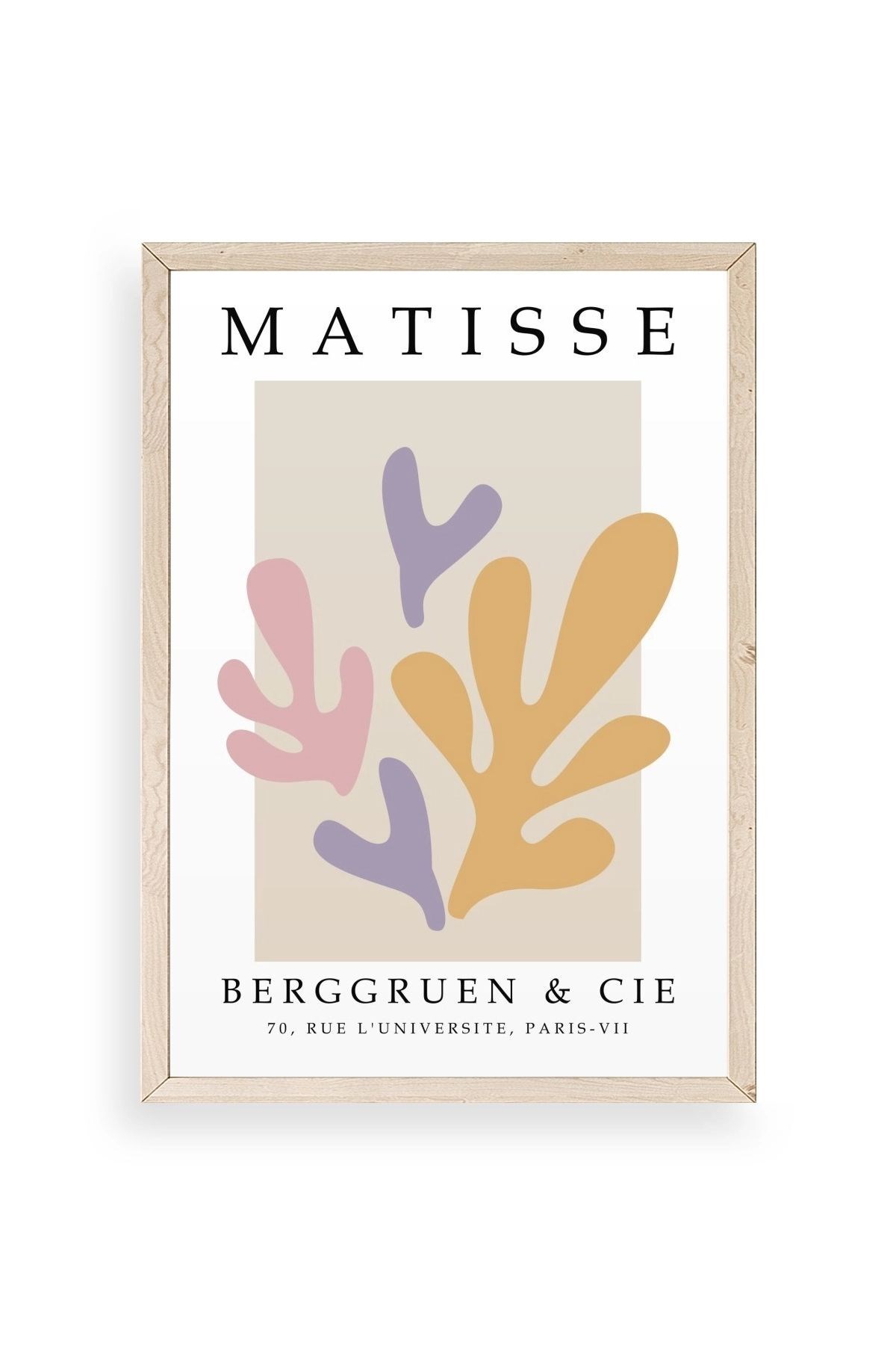 Soyut Ahşap Çerçeveli Tablo 23 x 30