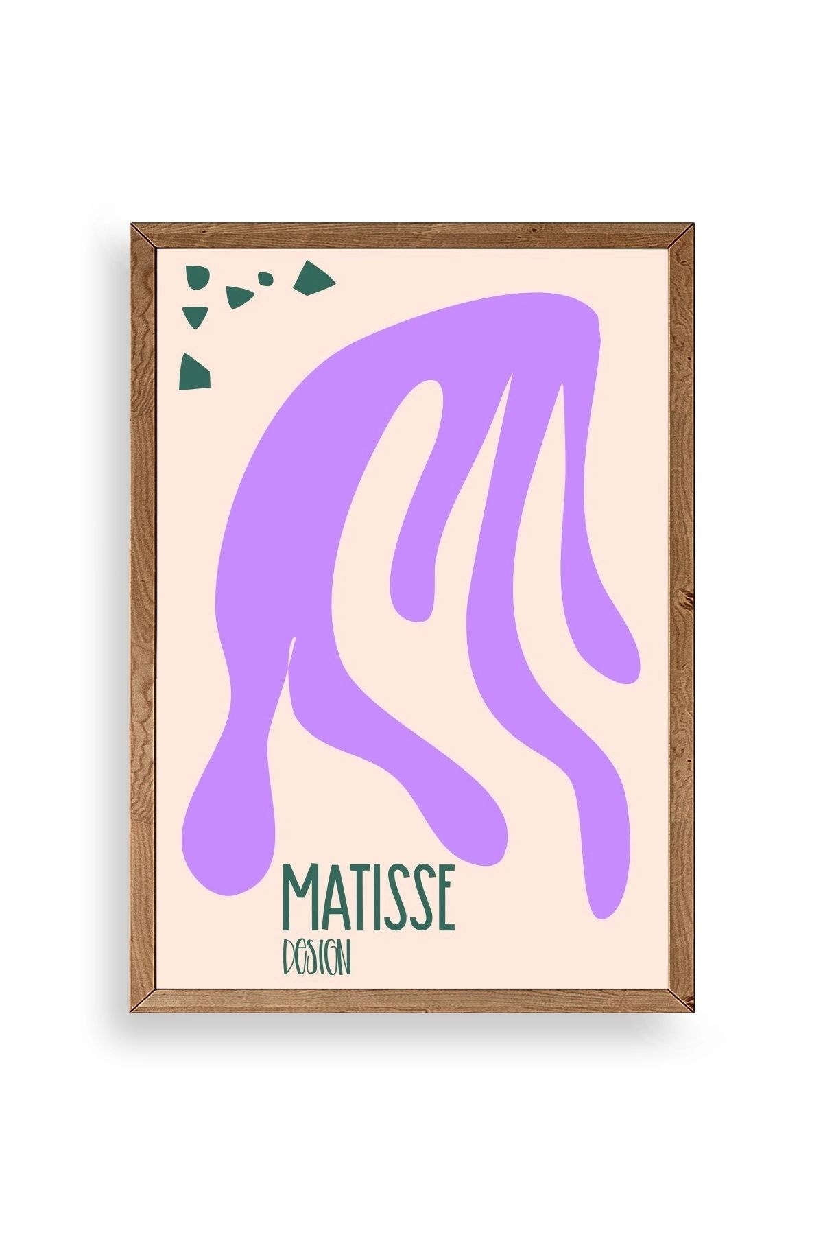 Soyut Ahşap Çerçeveli Tablo 23 x 30