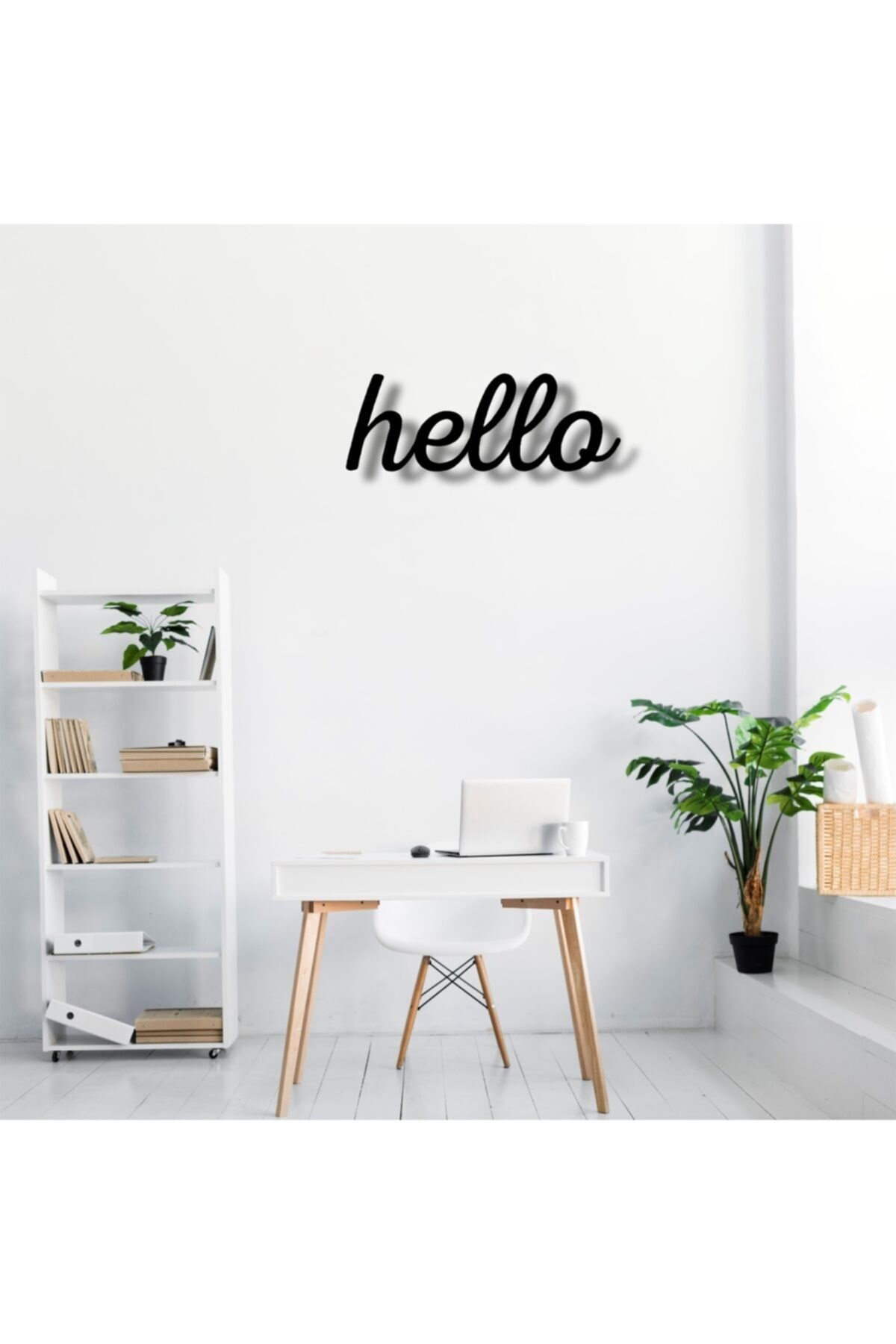 Hello Yazlı Ahşap Tablo