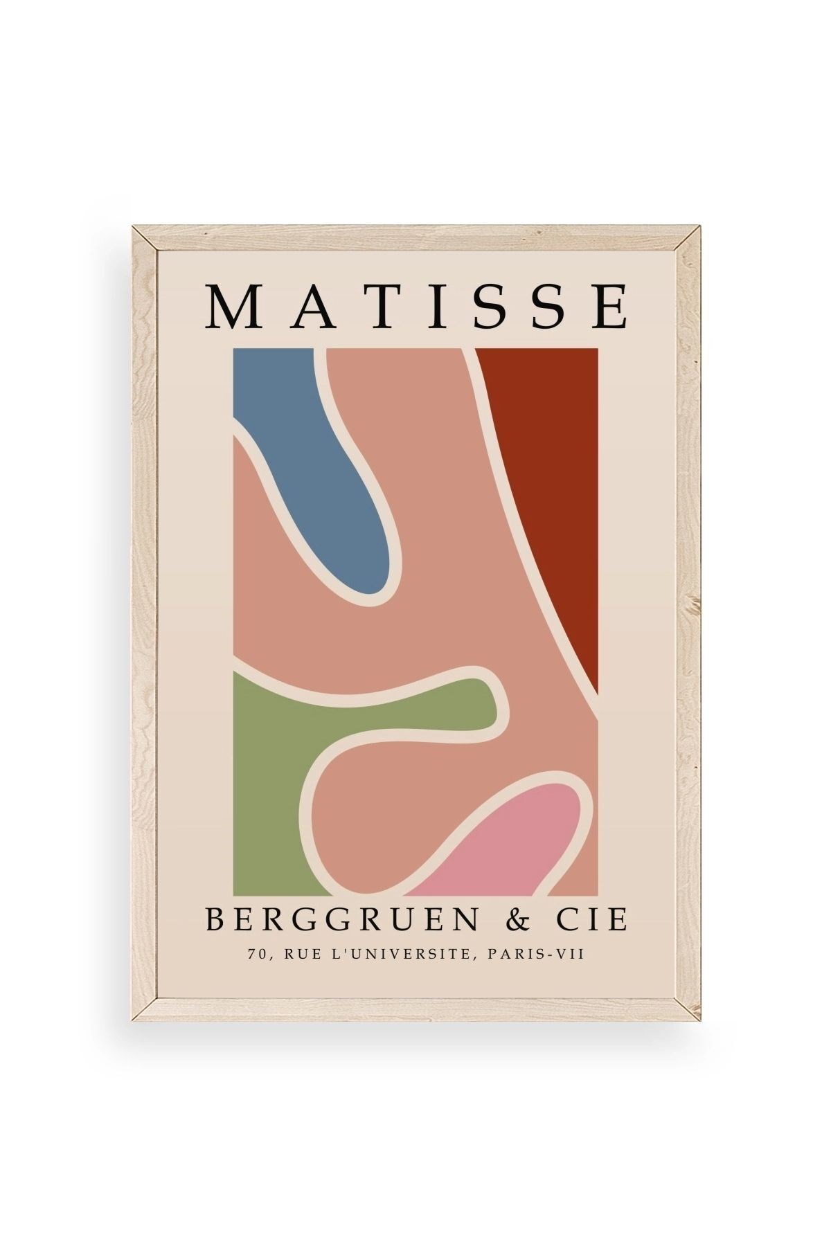 Modern Ahşap Çerçeveli Tablo 23 x 30