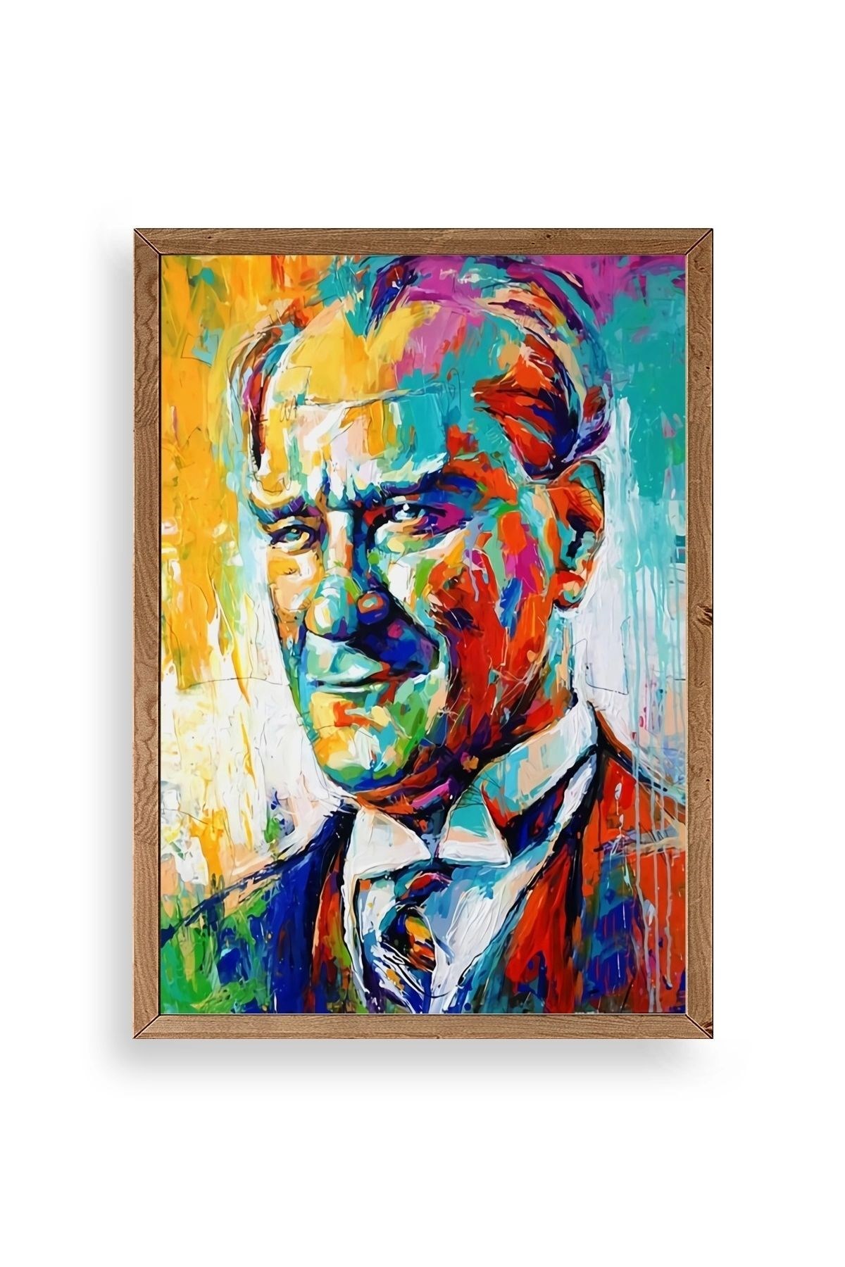 Atatürk Ahşap Çerçeveli Tablo 17 x 23