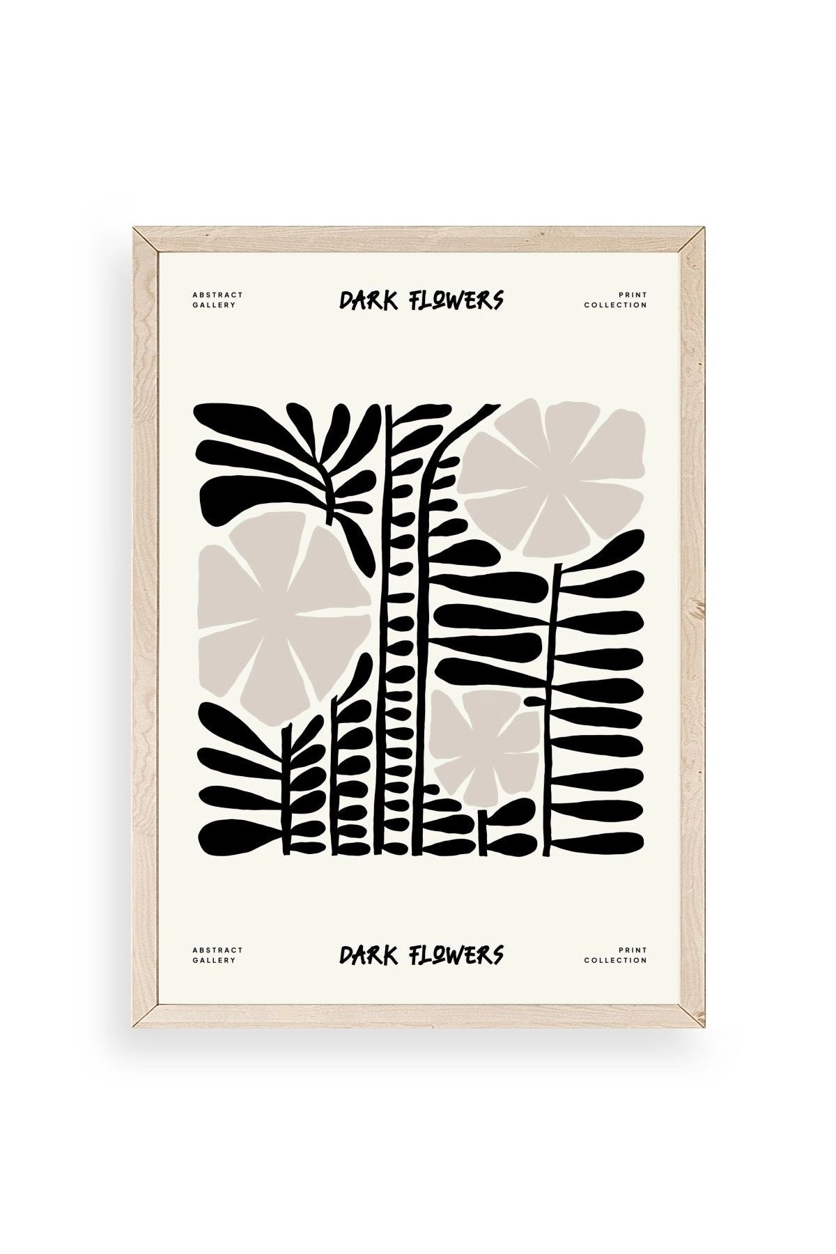 Çiçek Ahşap Çerçeveli Tablo 50 x 70