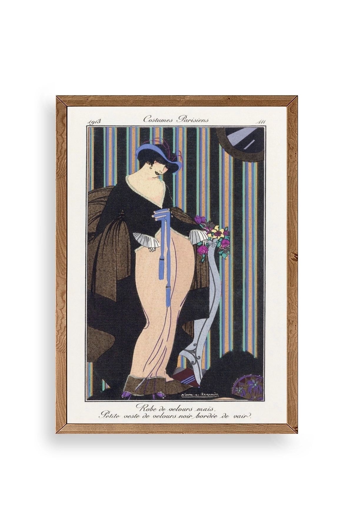 Costume Parisiens Ahşap Çerçeveli Tablo 50 x 70