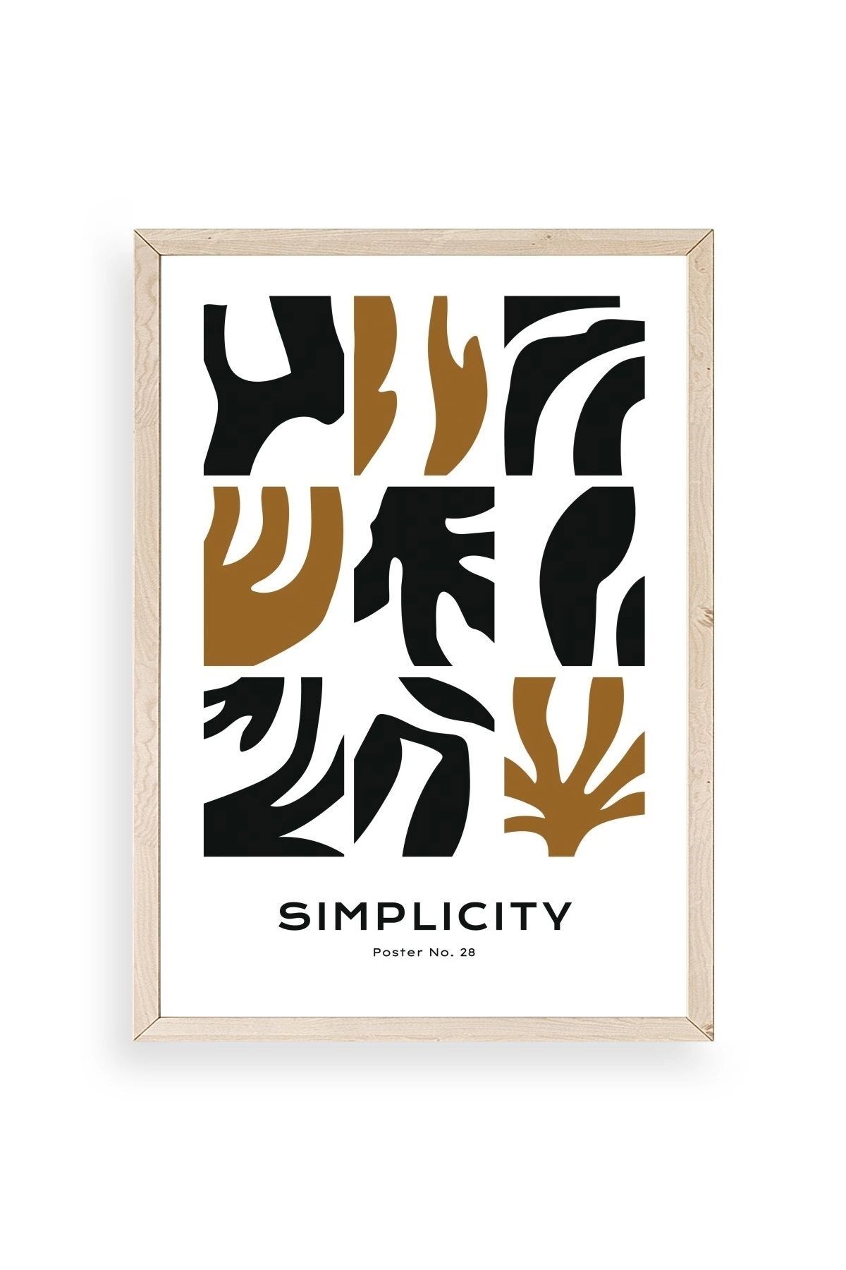 Soyut Poster Ahşap Çerçeveli Tablo 23 x 30