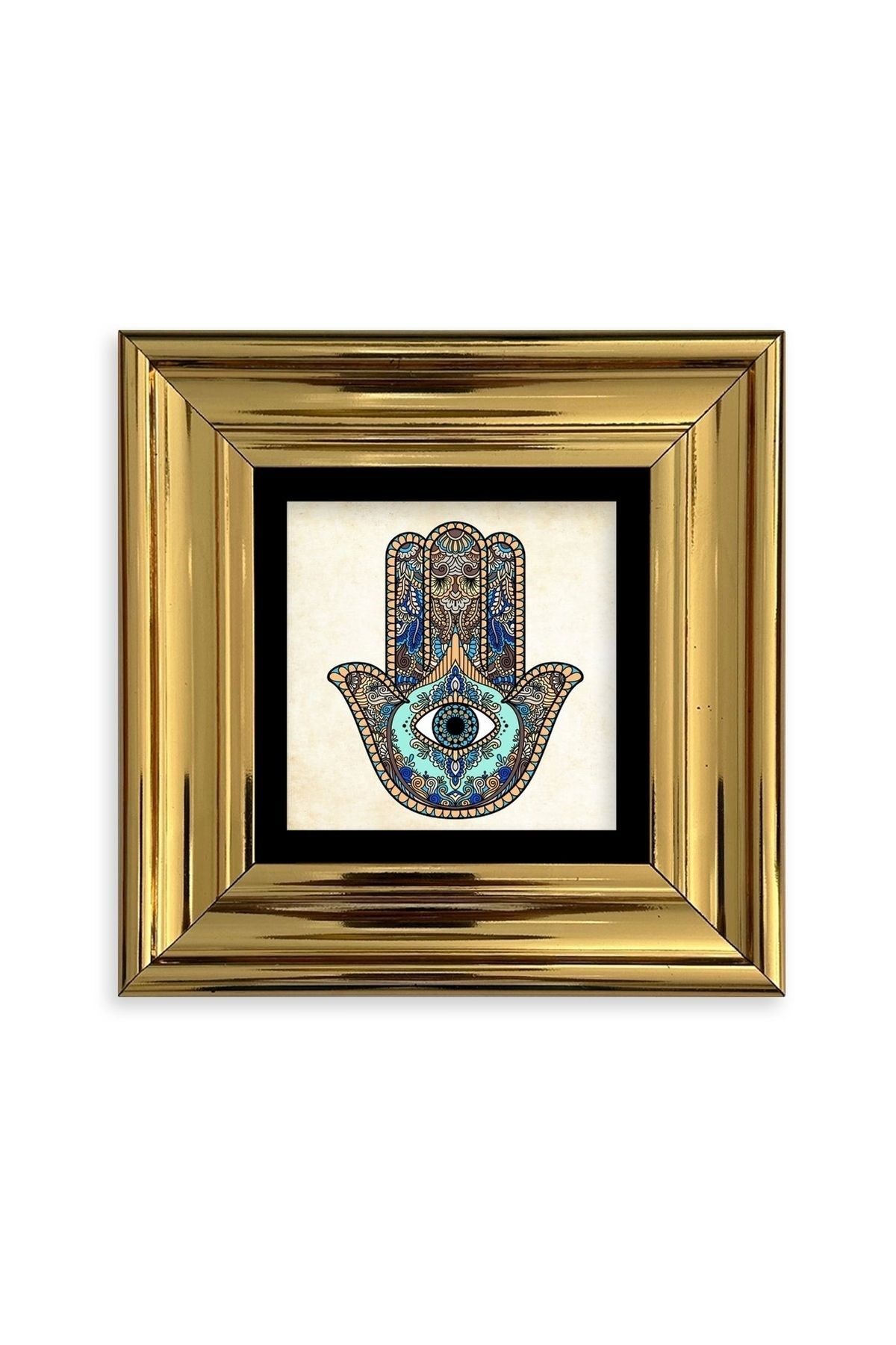 Fatma Ana Eli Çerçeveli Taş Tablo 20 cm